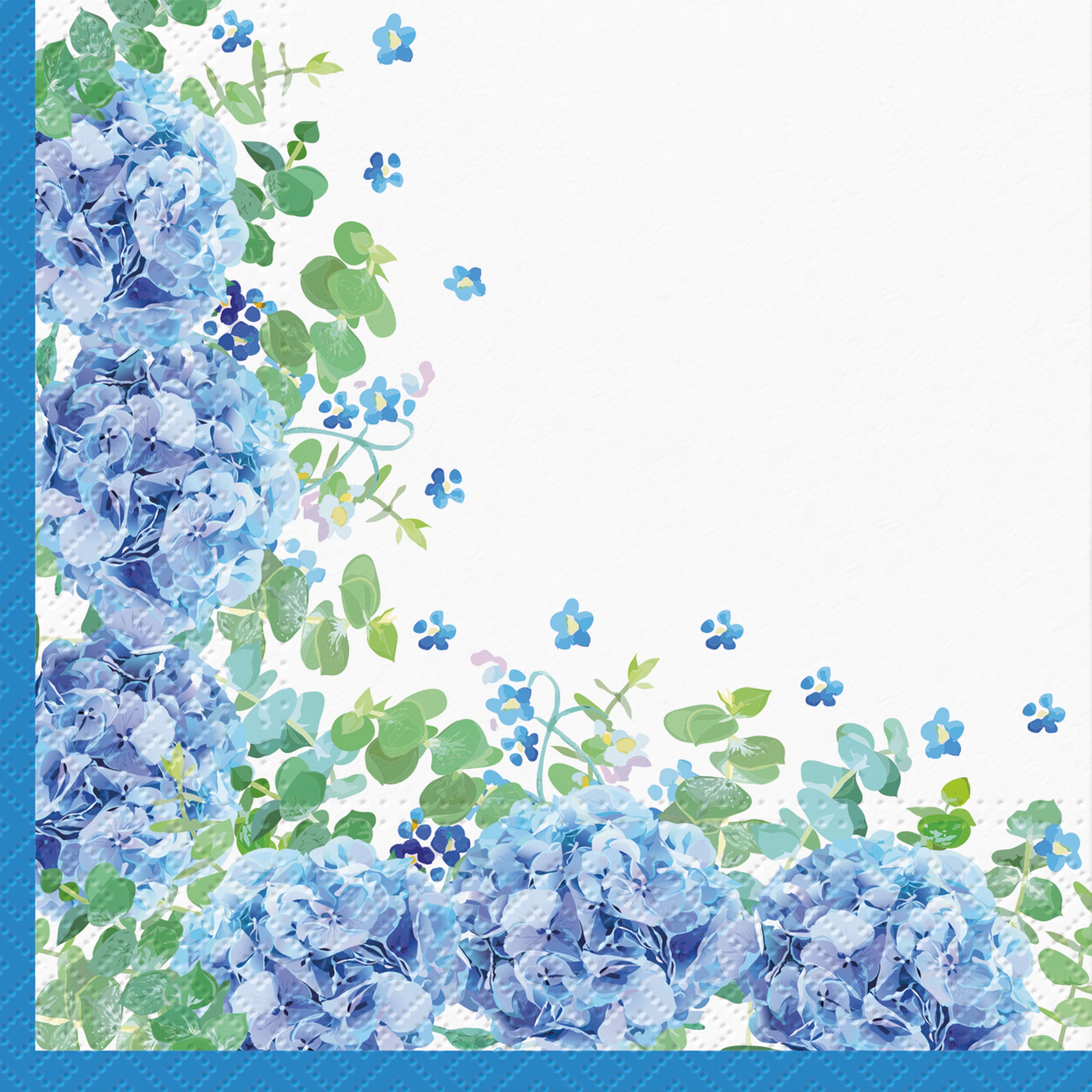 PAW Lunch Napkin 33x33cm 20 Pack - Blue Meadow