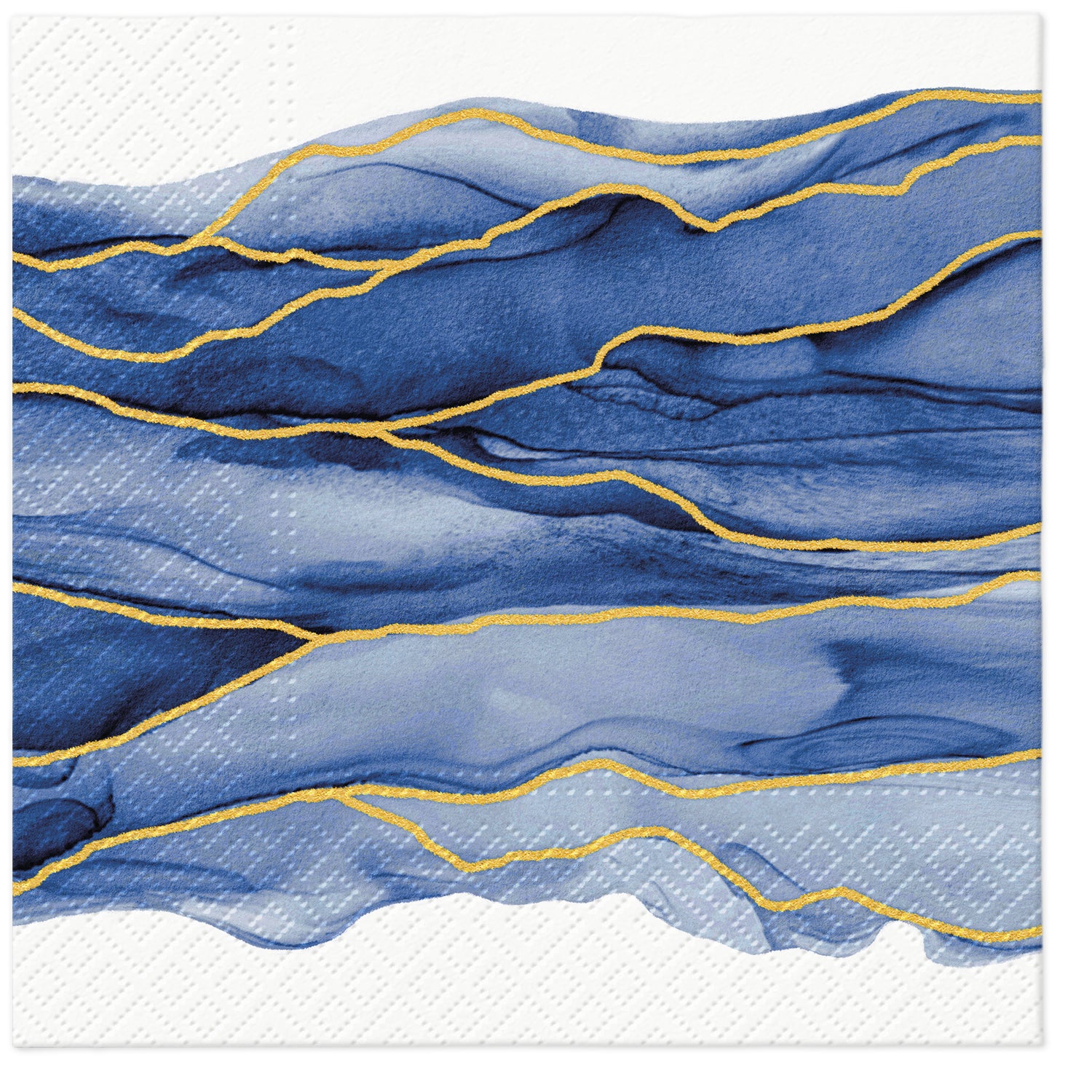 PAW Lunch Napkin 33x33cm 20 Pack - Watercolour Waves