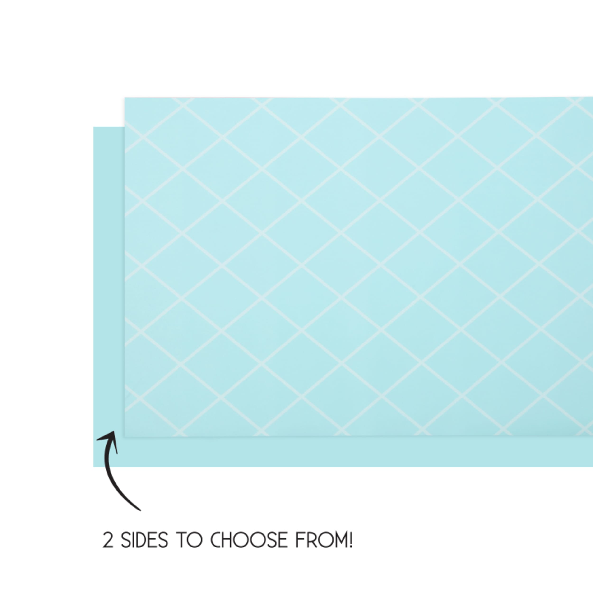 FiveStar Table Runner Reversible 4mx35cm Pastel Blue