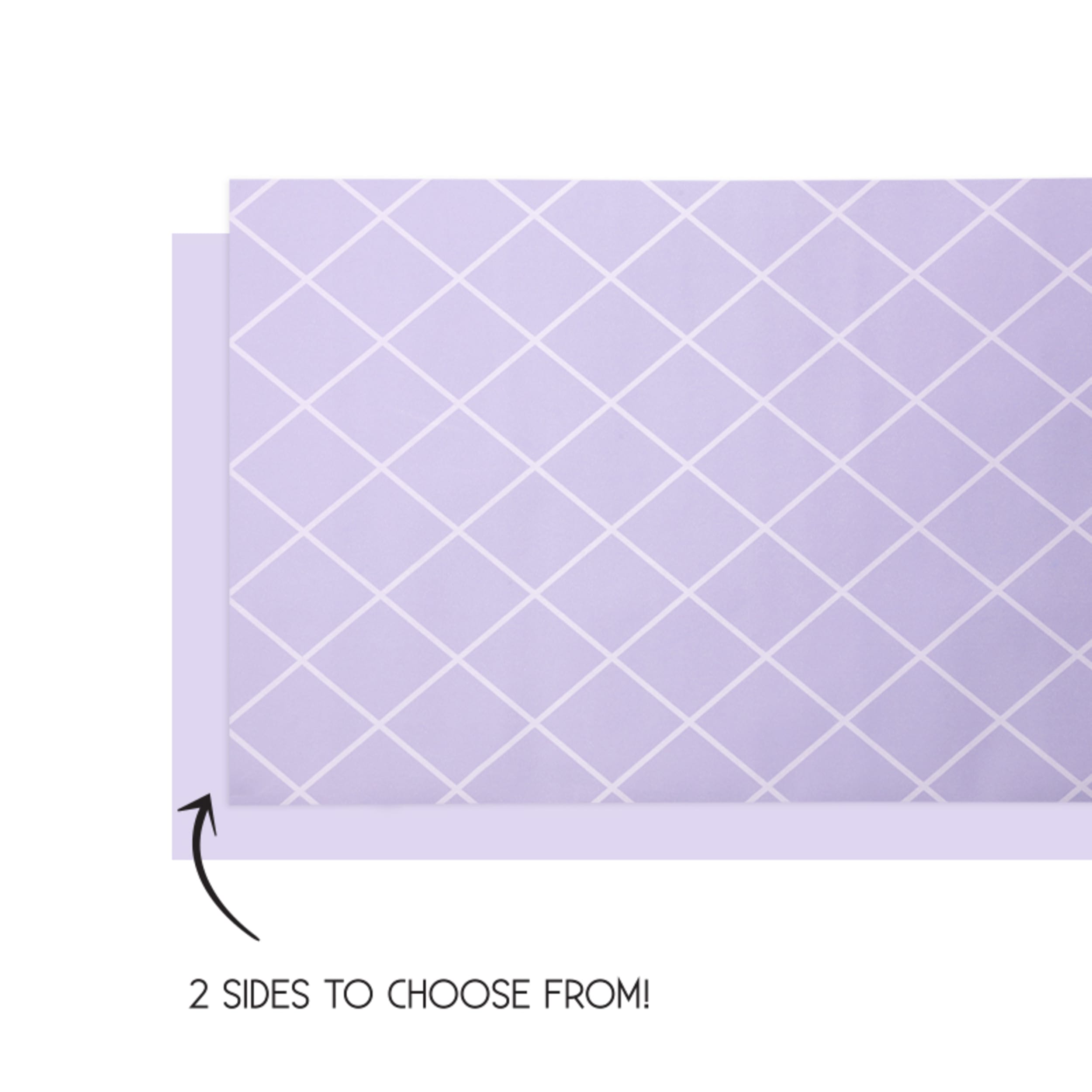 FiveStar Table Runner Reversible 4mx35cm Pastel Lilac