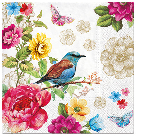 PAW Lunch Napkin 33x33cm 20 Pack - Bird of Paradise