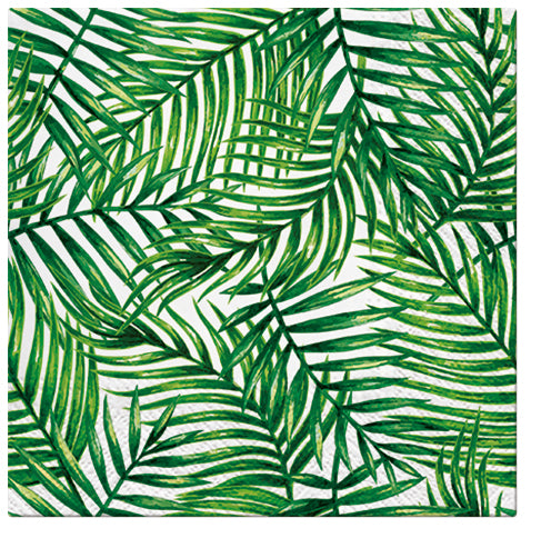 PAW Lunch Napkin 33x33cm 20 Pack - Tropical Leaves