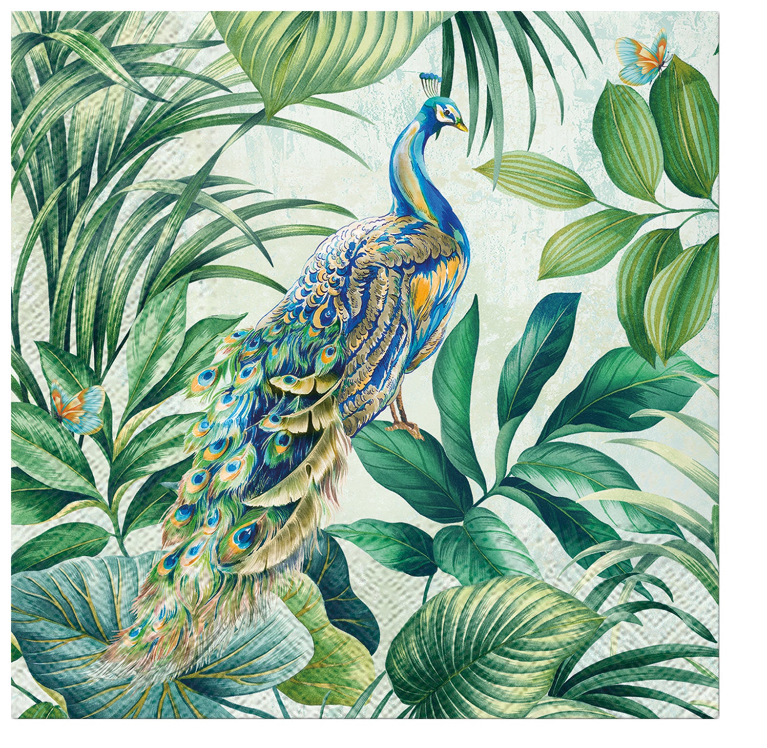 PAW Lunch Napkin 33x33cm 20 Pack - Peacock