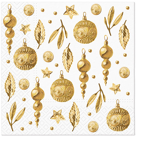 PAW Lunch Napkin 33x33cm 20 Pack - Golden Glow