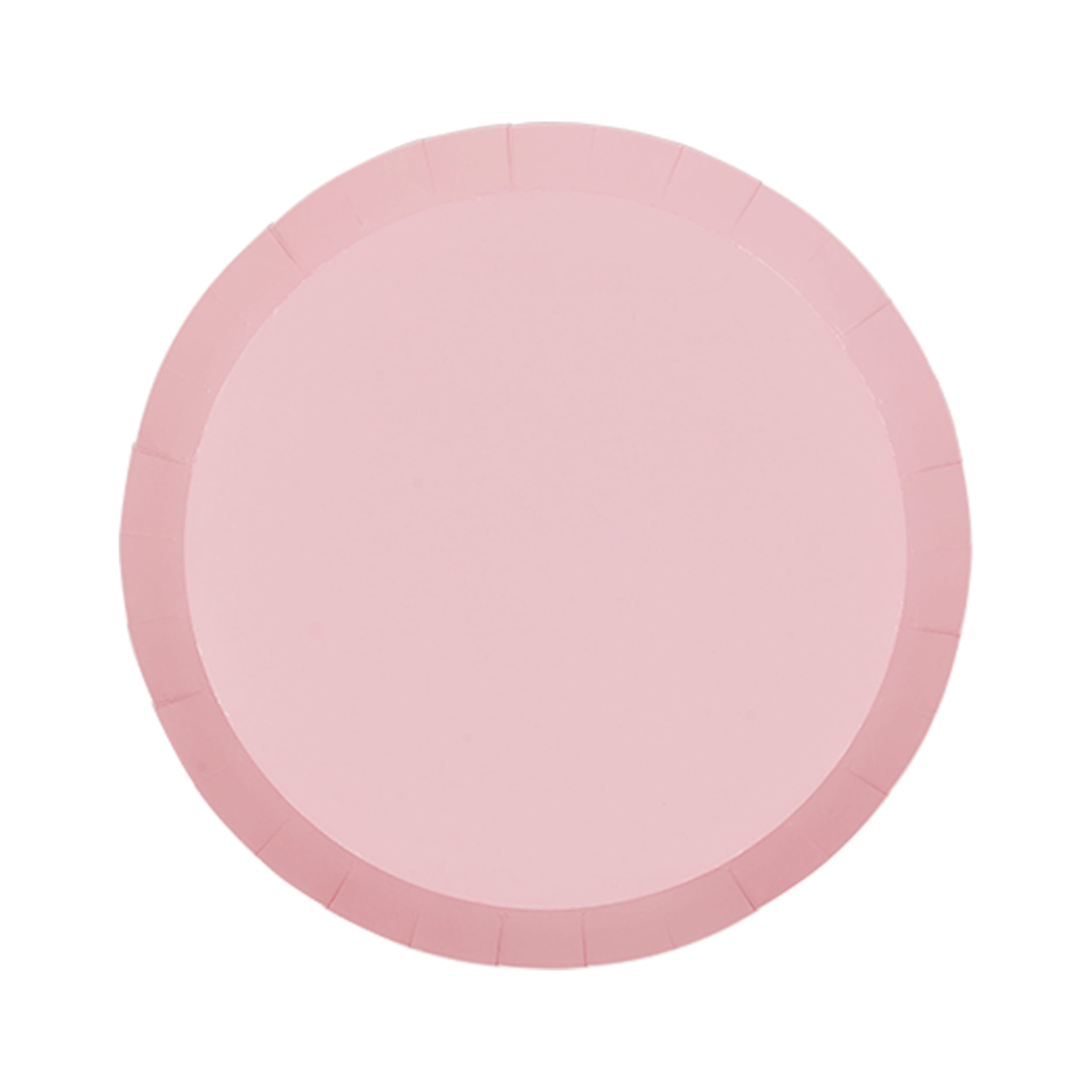 FiveStar Paper Round Snack Plate 7" Classic Pink (20 Pack)