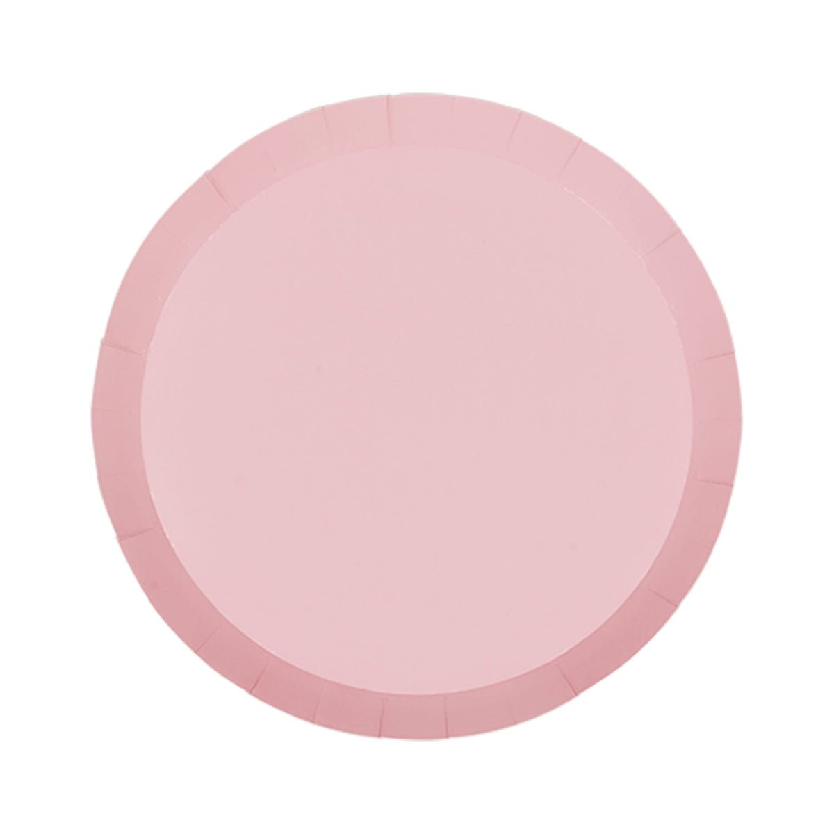 FiveStar Paper Round Snack Plate 7" Classic Pink (20 Pack)