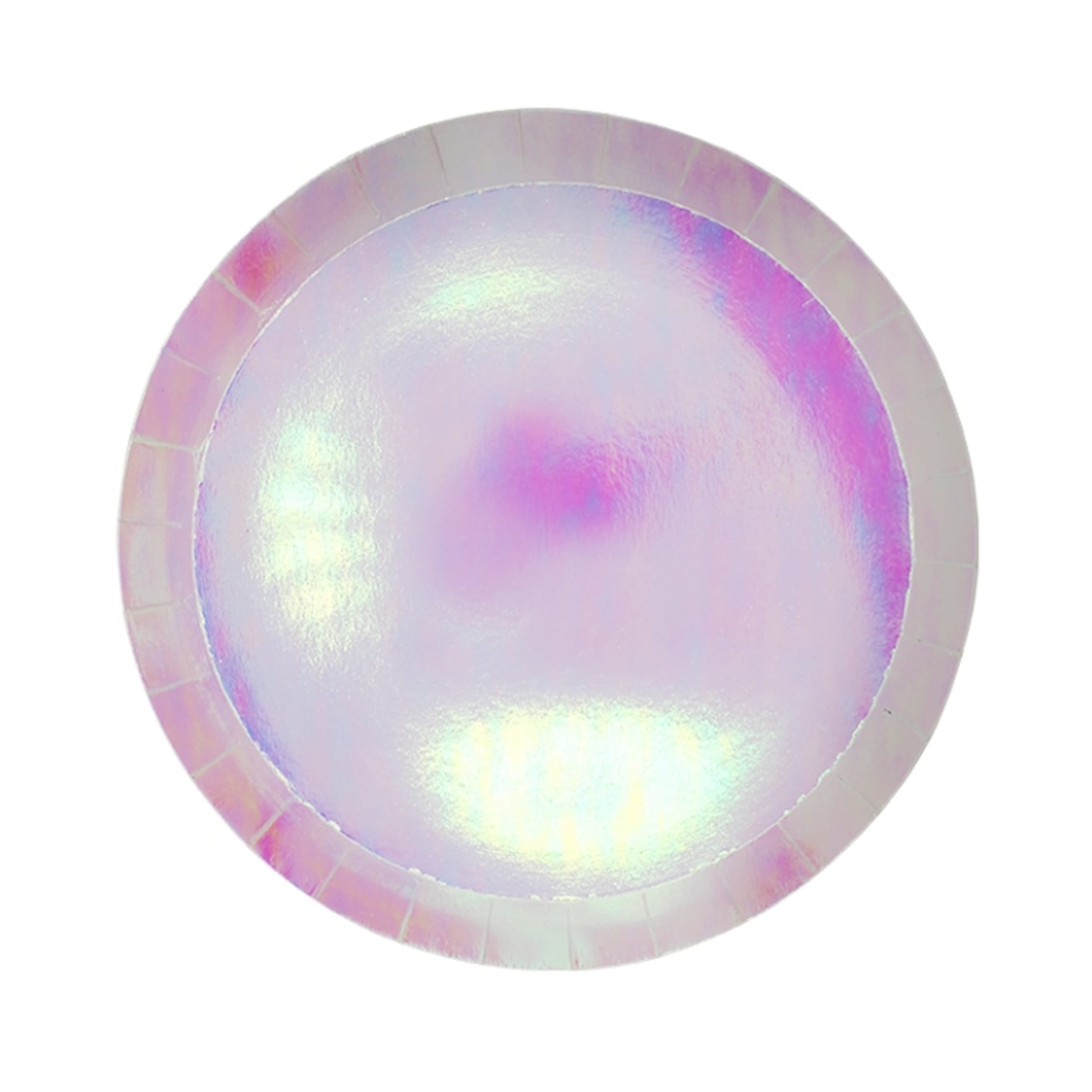 FiveStar Paper Round Snack Plate 7" Iridescent P20k