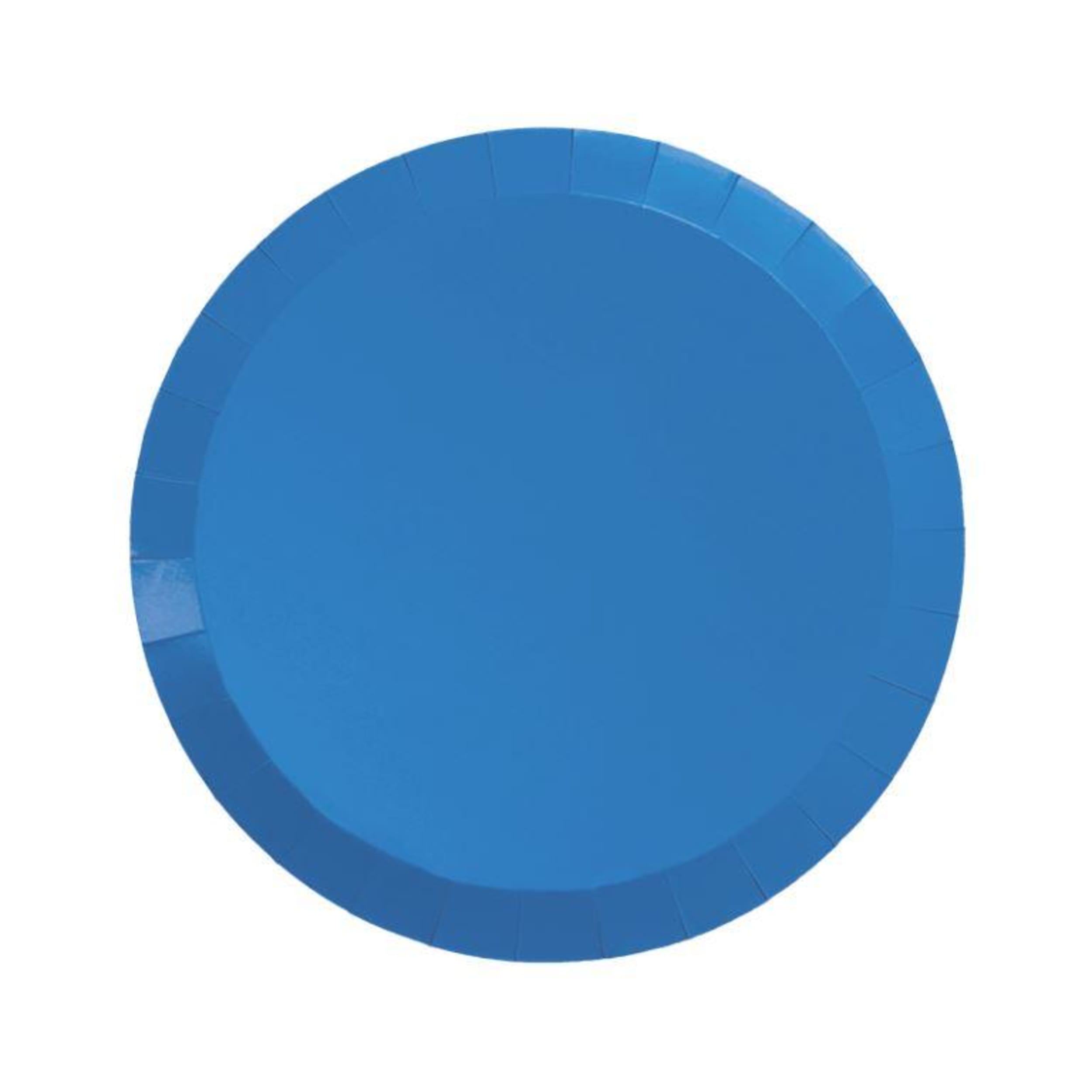 FiveStar Paper Round Snack Plate 7" Sky Blue (20 Pack)