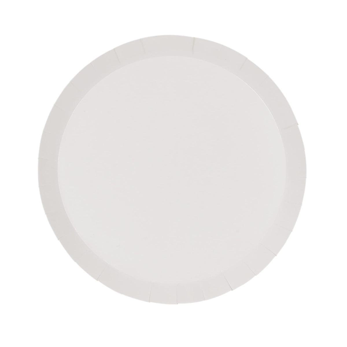 FiveStar Paper Round Snack Plate 7" White (20 Pack)