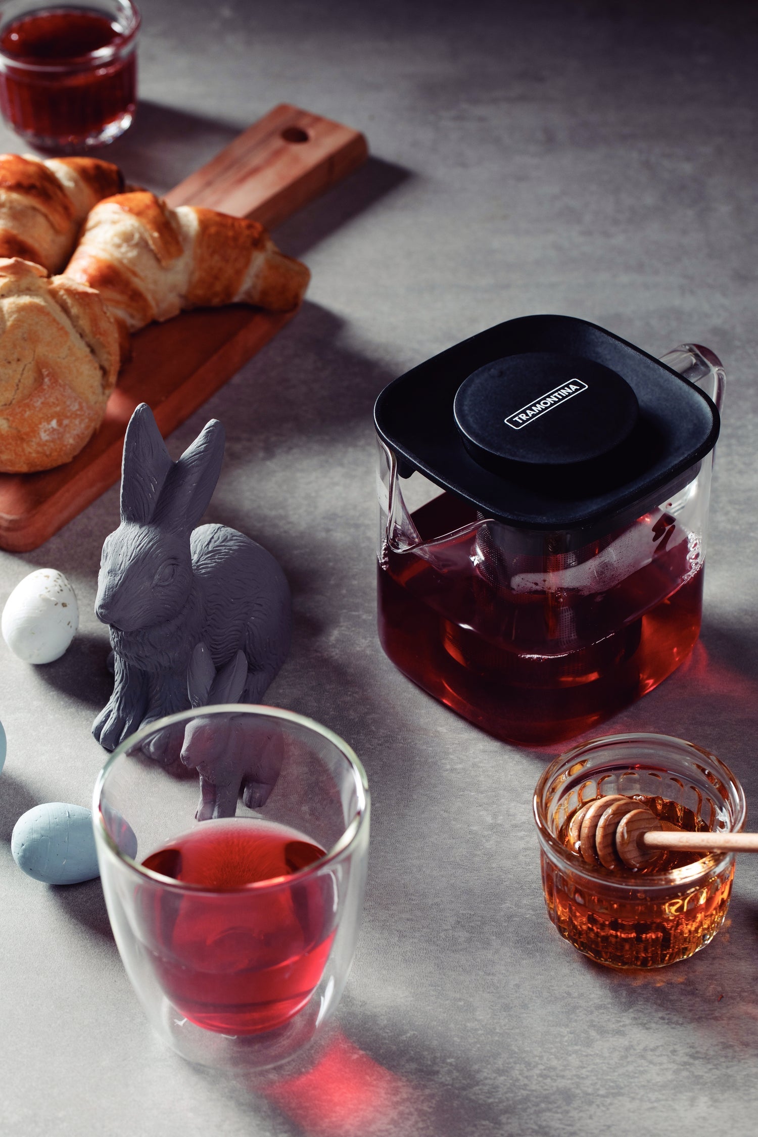 Tramontina Glass & Stainless Steel Teapot With Infuser - 600 ml