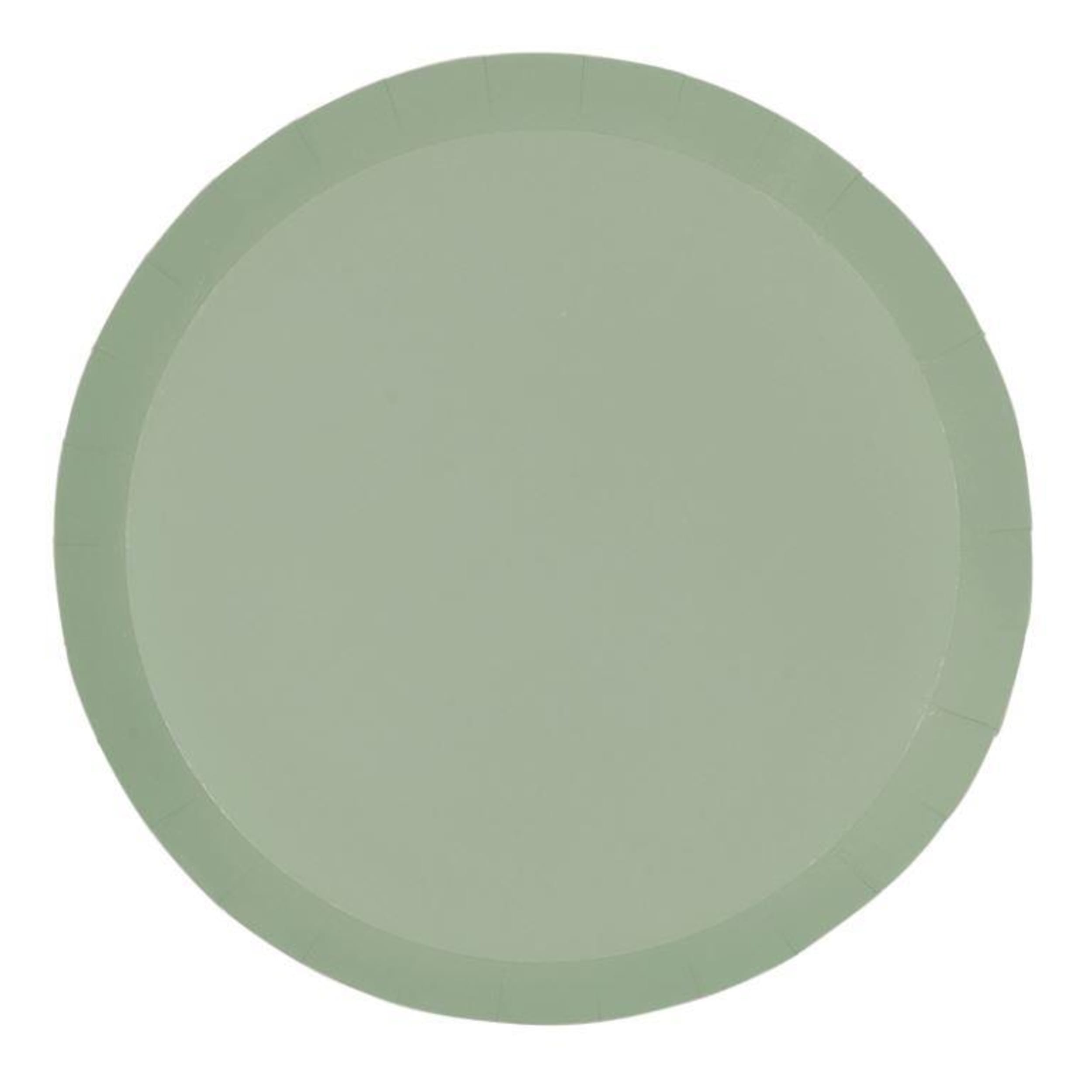 FiveStar Paper Round Dinner Plate 9" Eucalyptus (20 Pack)
