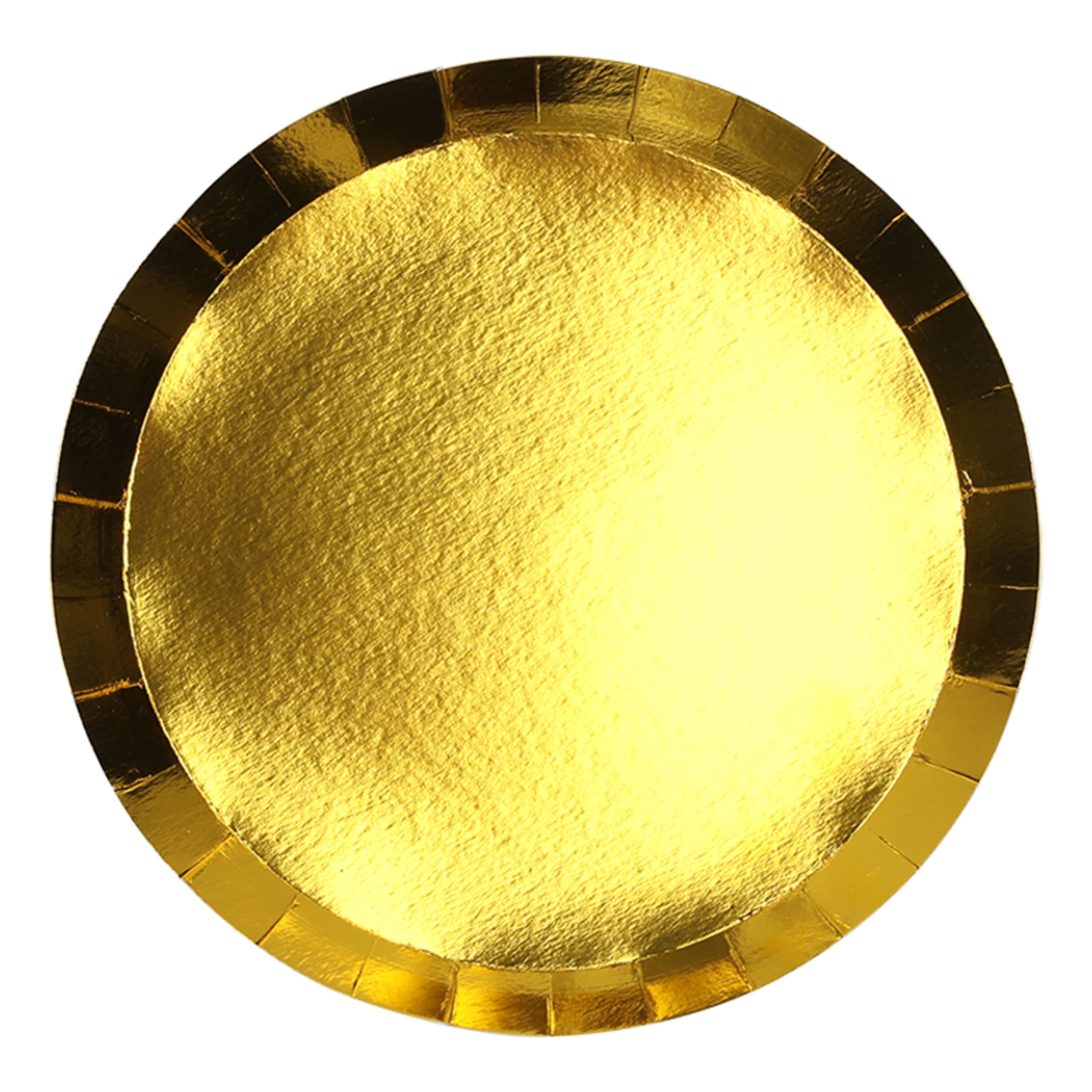 FiveStar Paper Round Dinner Plate 9" Metallic Gold (20 Pack)