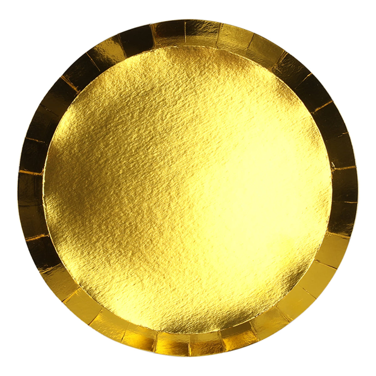 FiveStar Paper Round Dinner Plate 9" Metallic Gold (20 Pack)
