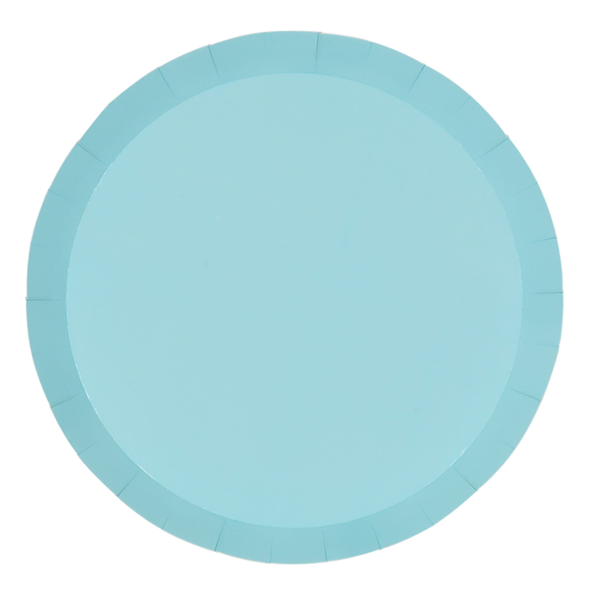 FiveStar Paper Round Dinner Plate 9" Pastel Blue (20 Pack)