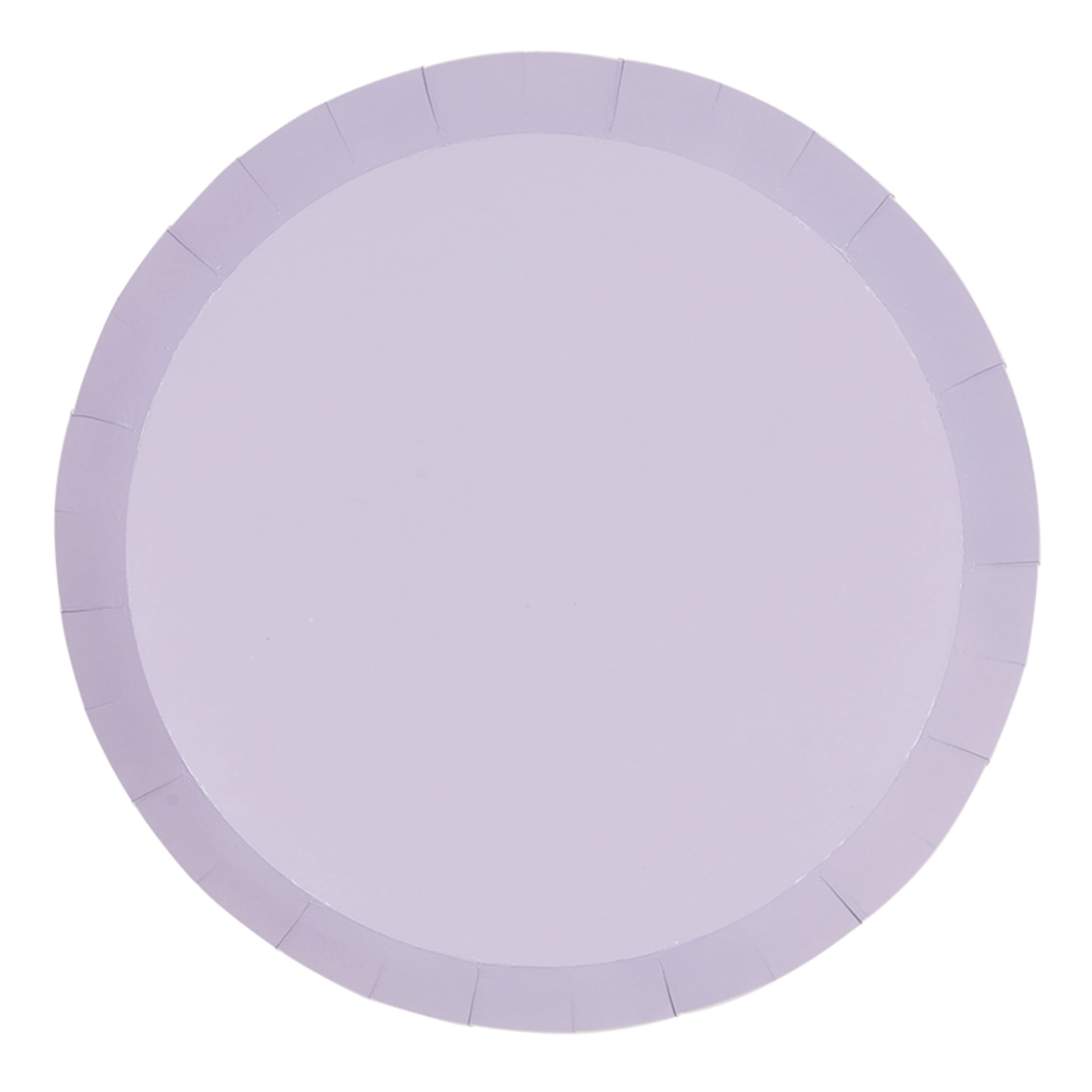 FiveStar Paper Round Dinner Plate 9" Pastel Lilac (20 Pack)