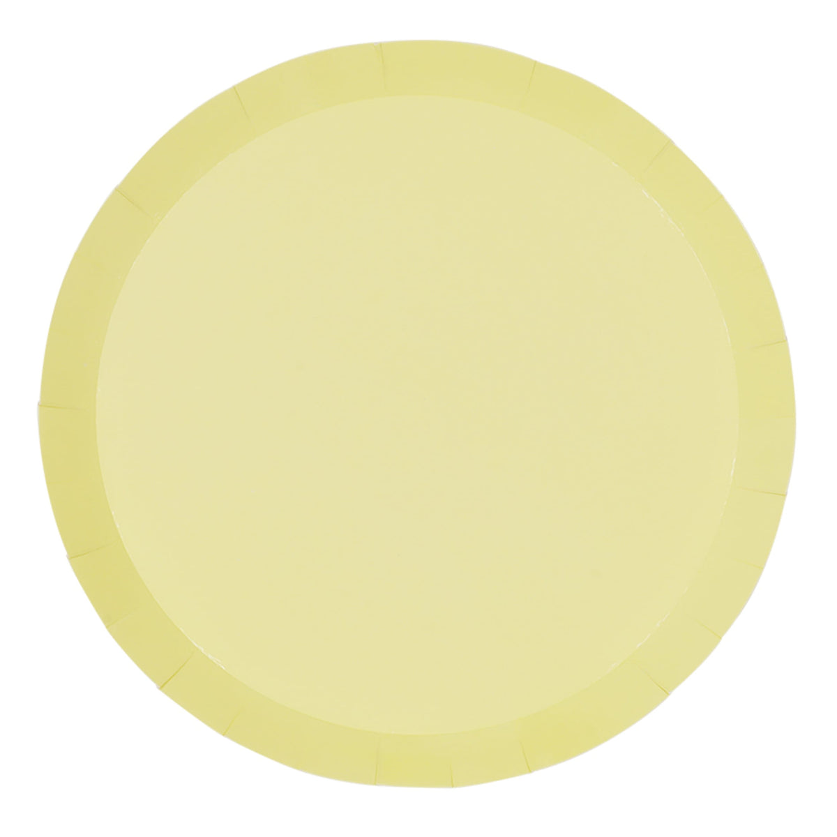 FiveStar Paper Round Dinner Plate 9" Pastel Yellow (20 Pack)