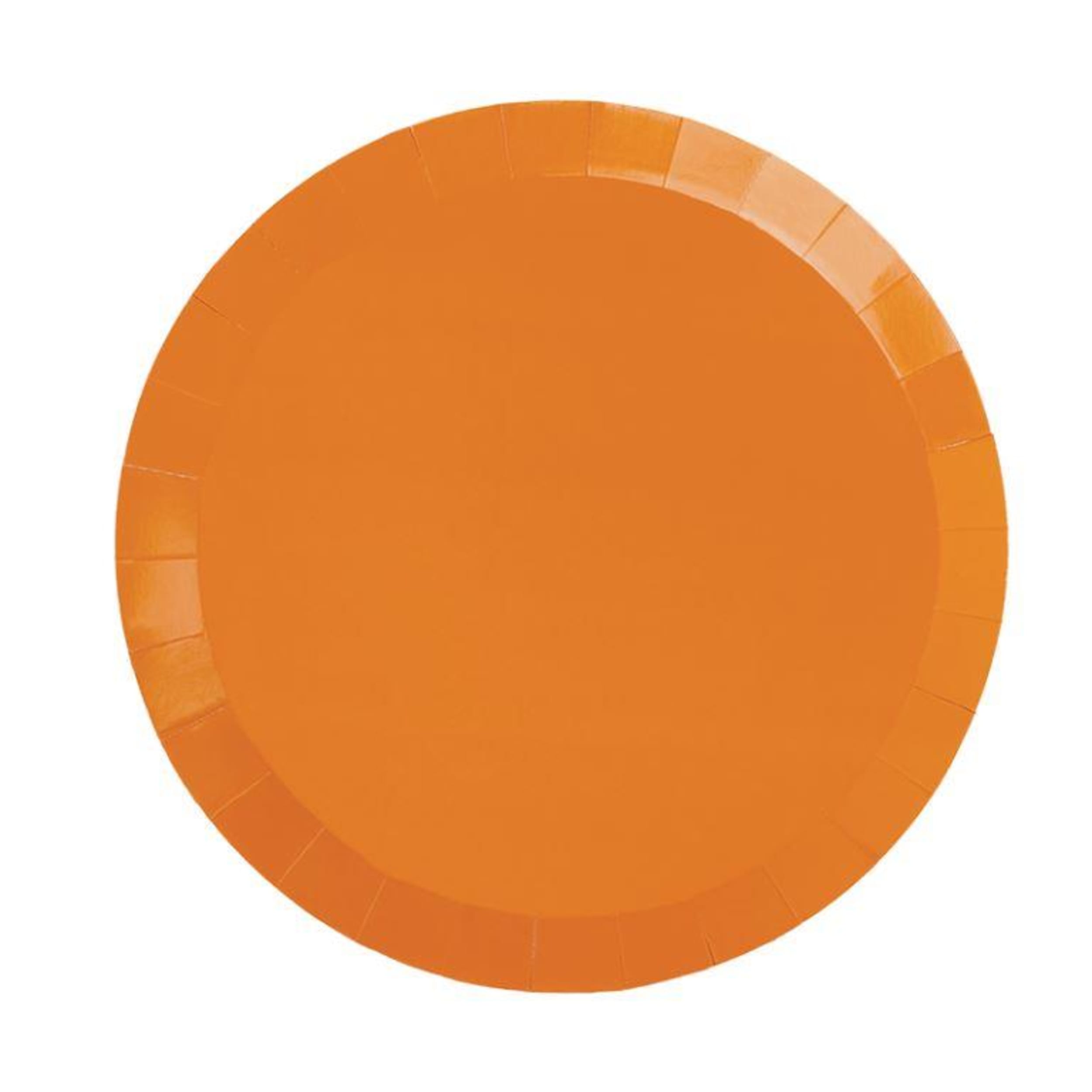 FiveStar Paper Round Dinner Plate 9" Tangerine (20 Pack)