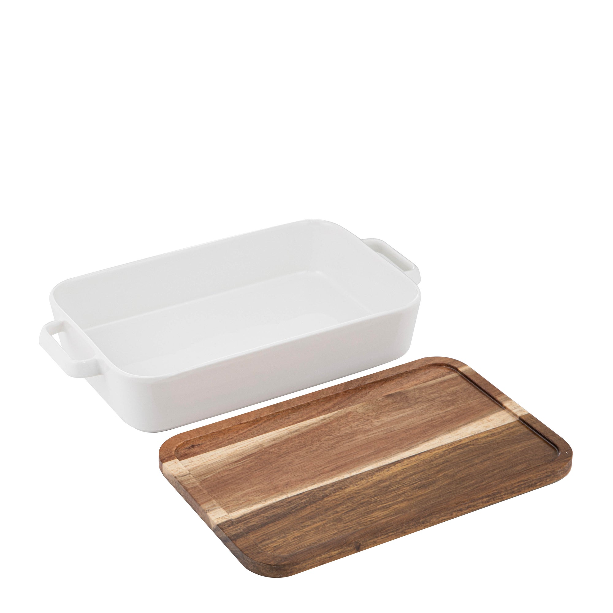 Ladelle Alto Oven To Table Medium Baking Dish with Lid & Trivet