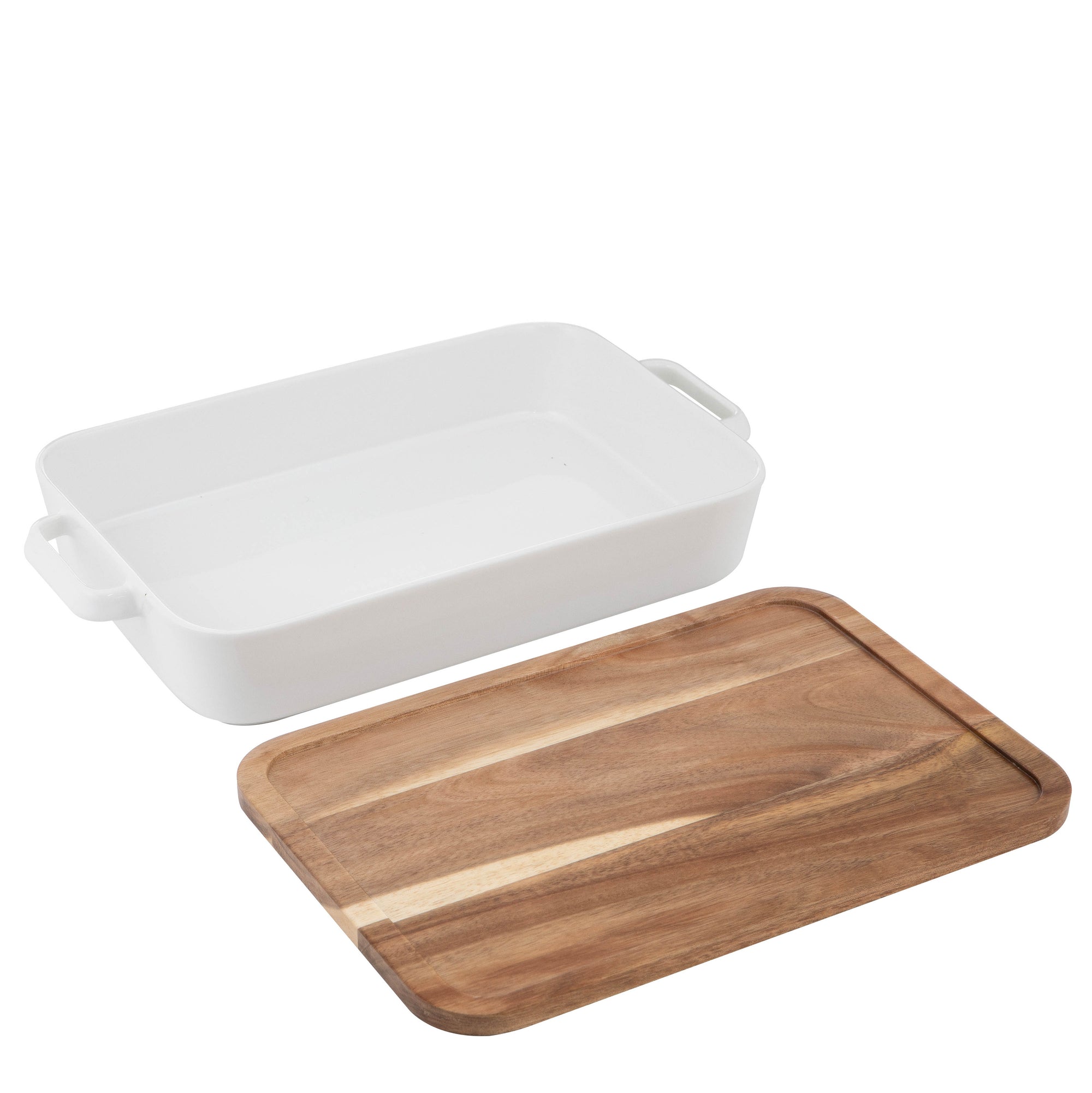 Ladelle Alto Oven To Table Large Baking Dish with Lid & Trivet