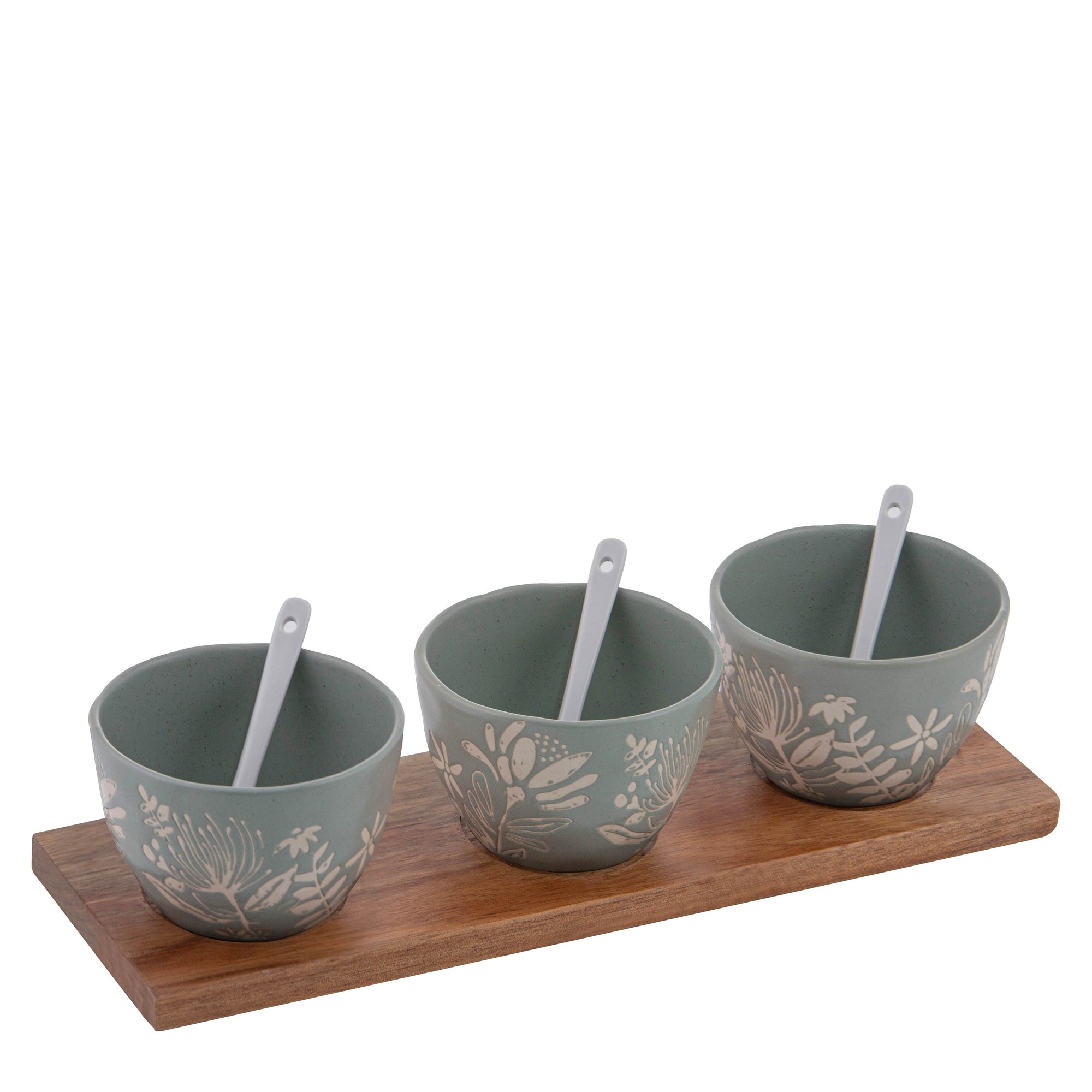 Ladelle Esperance 7pc Bowl Tray & Spoon Set