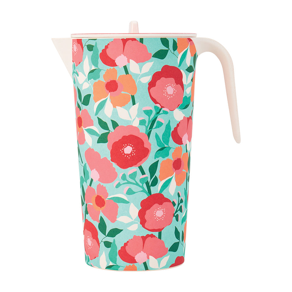 Annabel Trends Bamboo Jug Sherbet Poppies