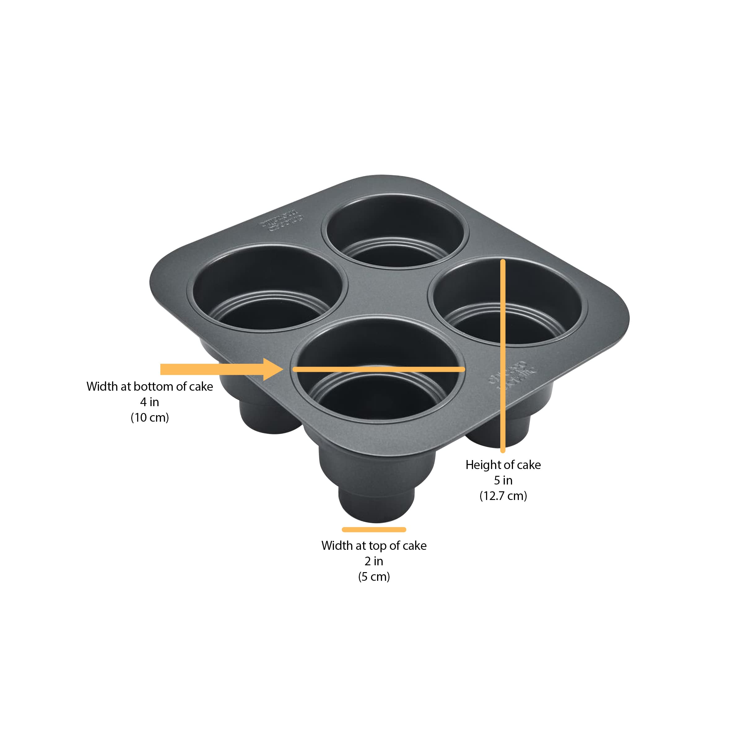 Chicago Metallic Multi-Tier Mini Cake Pan 4 Cavity