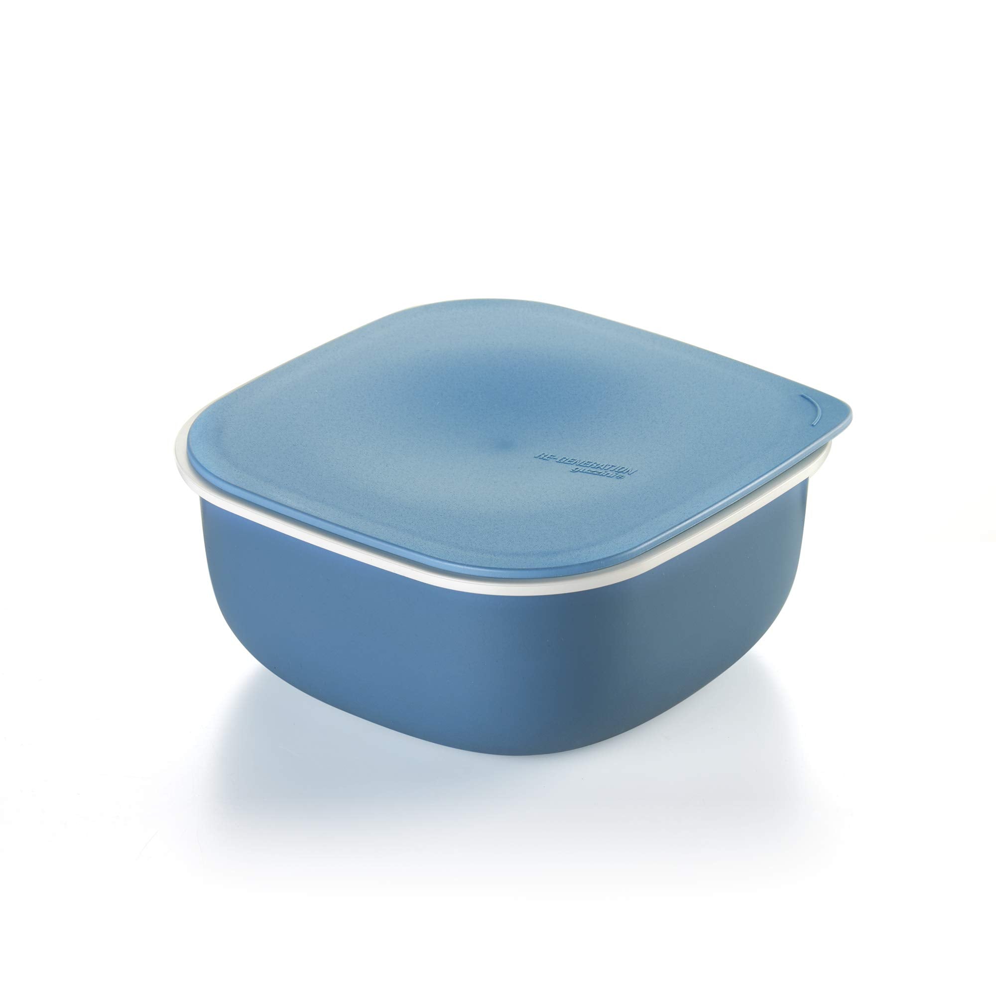 Guzzini Square Food Storage Box W Lid 1L - Teal Blue