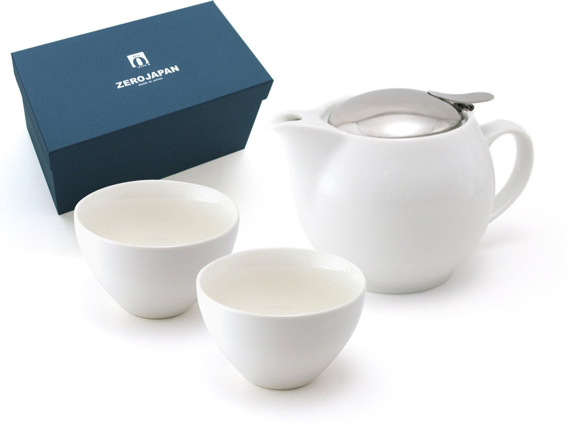 Zero Japan White Teapot Gift Set
