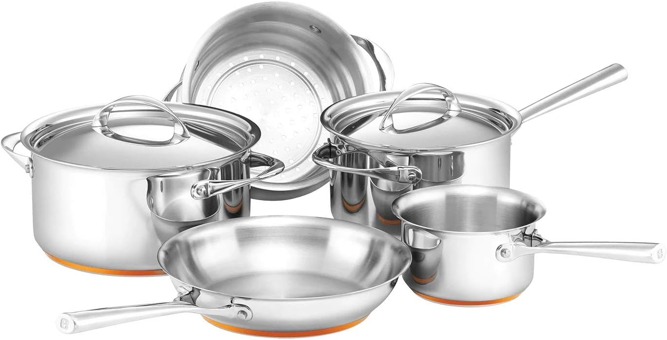 Essteele Per Vita Stainless Steel Induction 5 Piece Cookware Set