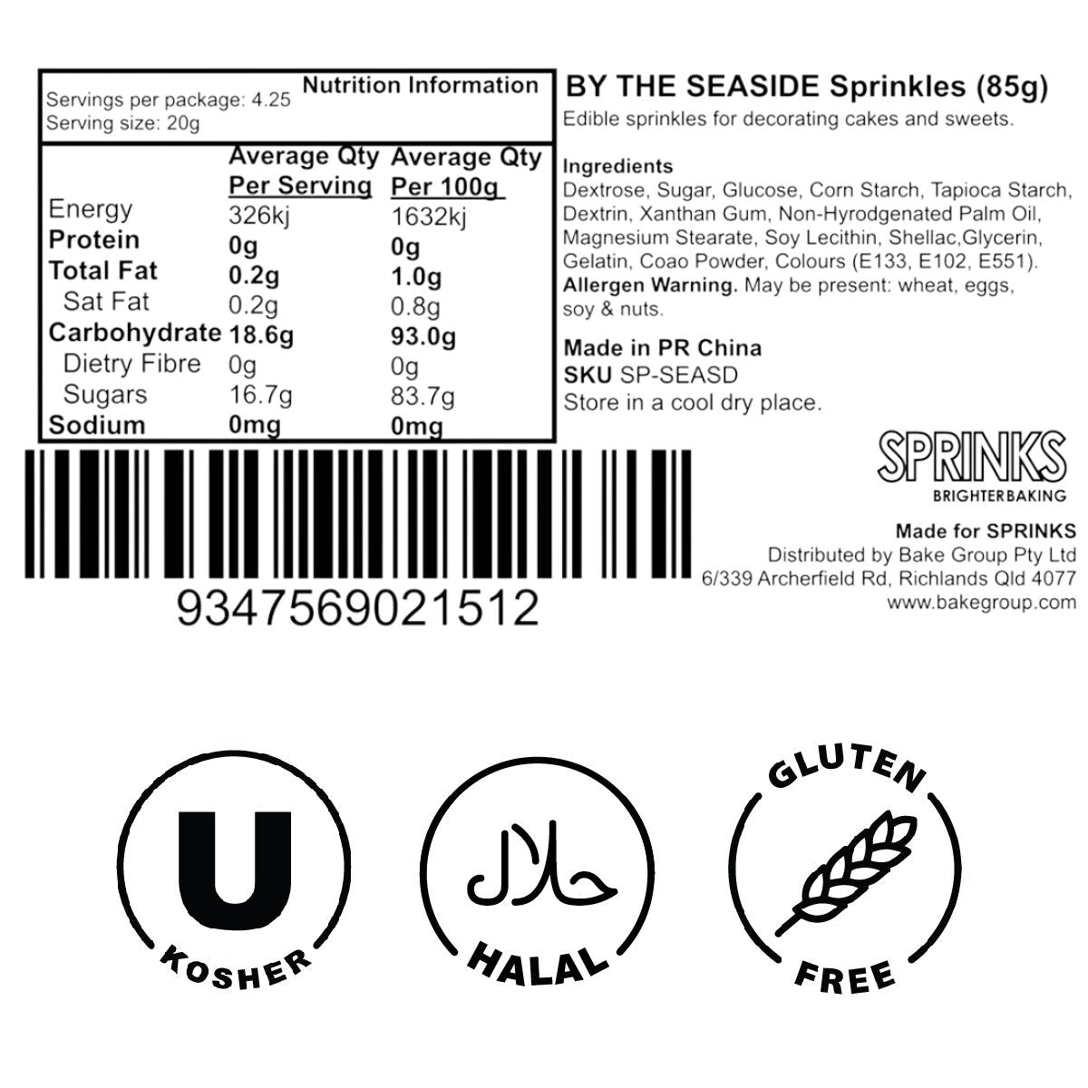 Sprinks By the Seaside 85g Sprinkles