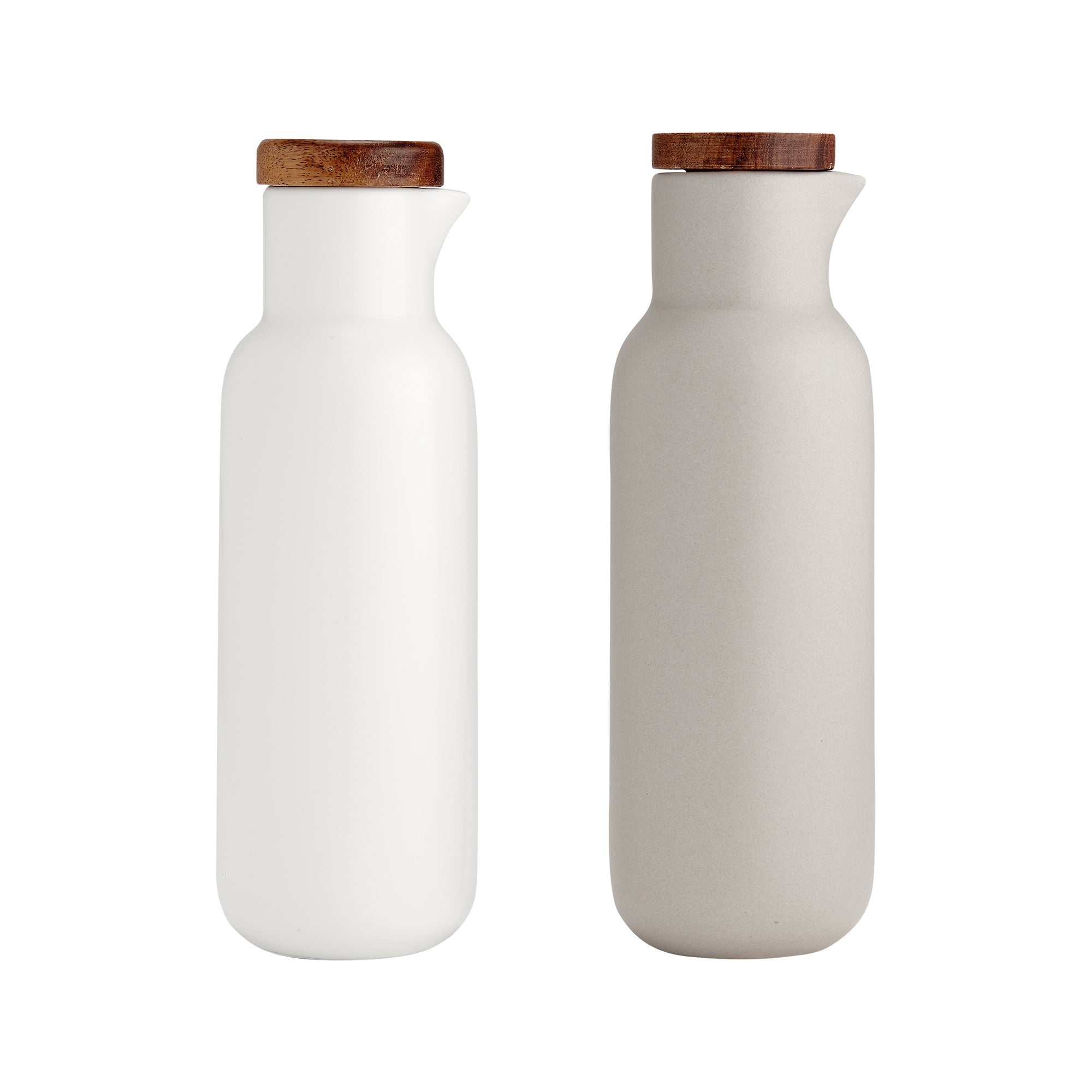 Ladelle Essentials White & Stone Oil & Vinegar Set