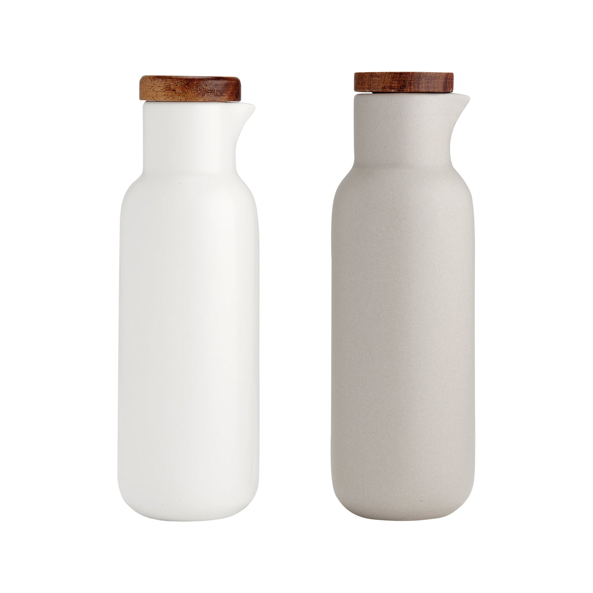 Ladelle Essentials White & Stone Oil & Vinegar Set