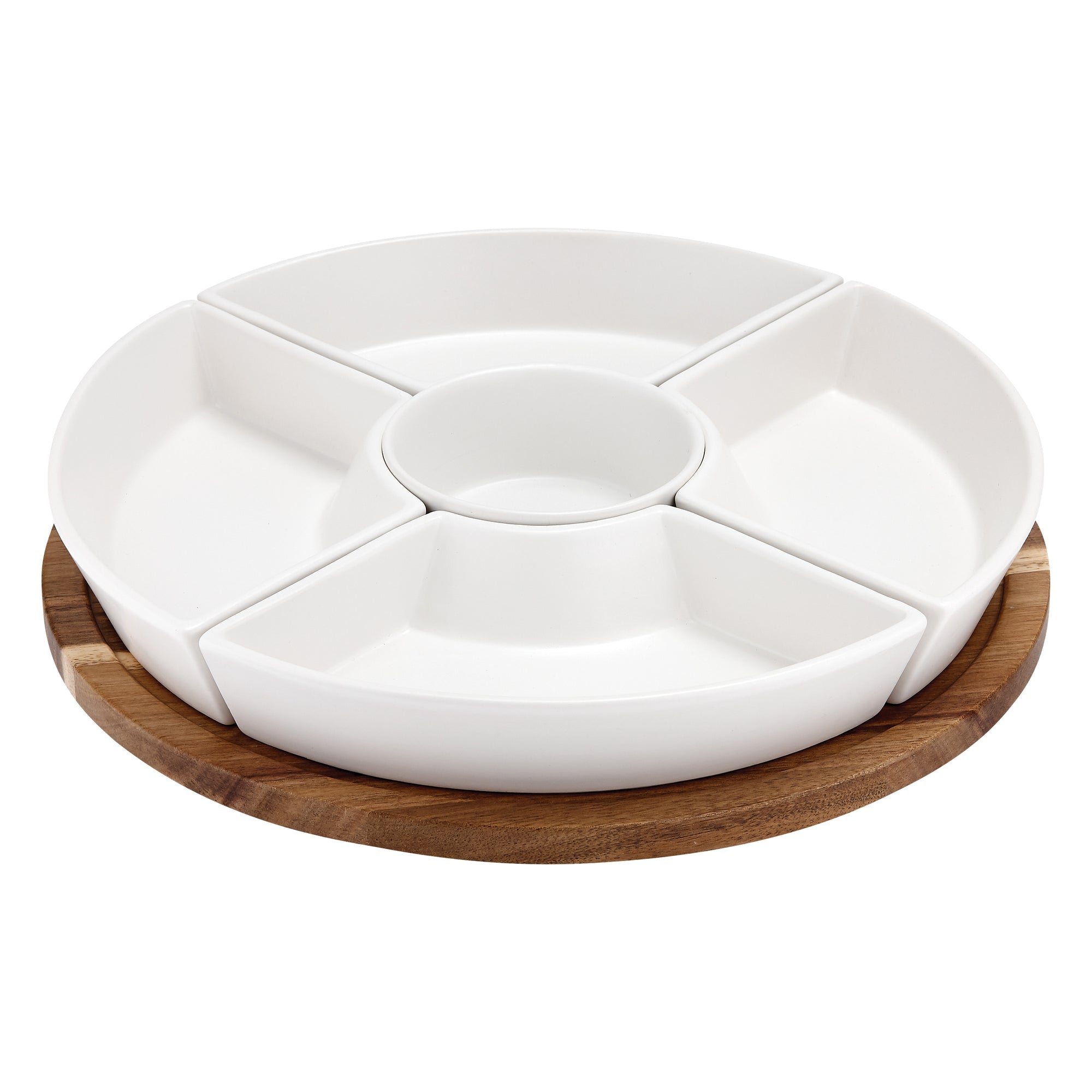 Ladelle Essentials White Spinning Server