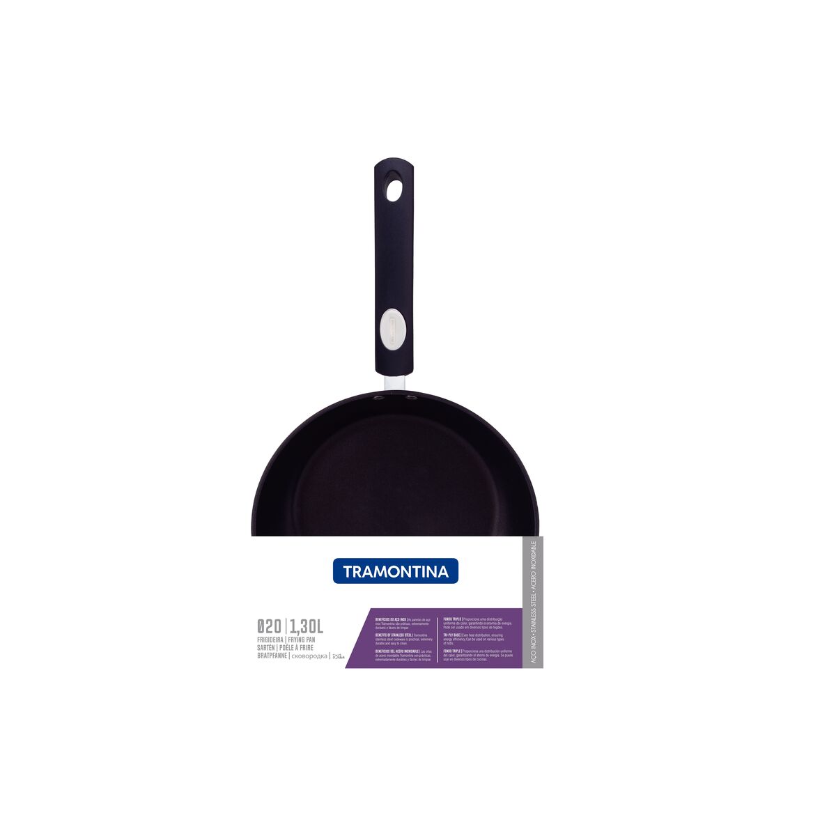 Tramontina Solar Non Stick Shallow Frying Pan - 20cm - 1.3L