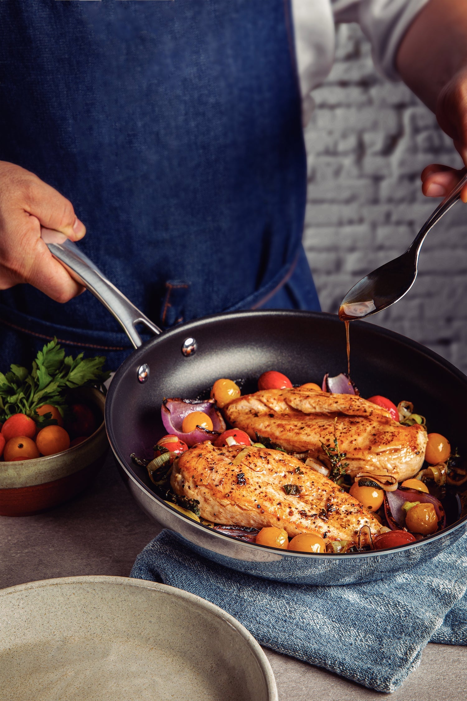 Tramontina Grano Triply Clad Non Stick Frying Pan - 20cm - 1.2L