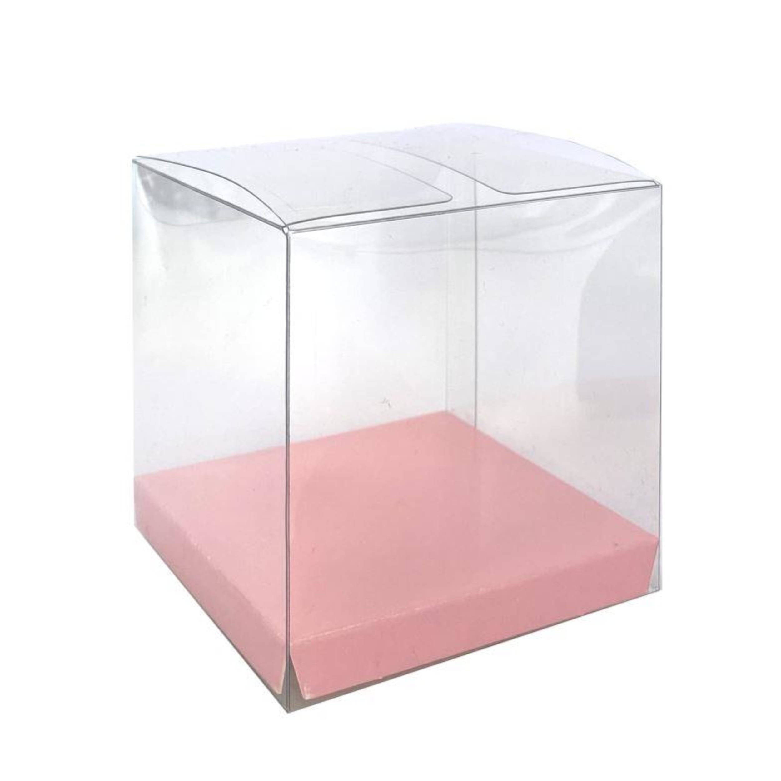 FiveStar Clear Favour Box Classic Pink (10 Pack)
