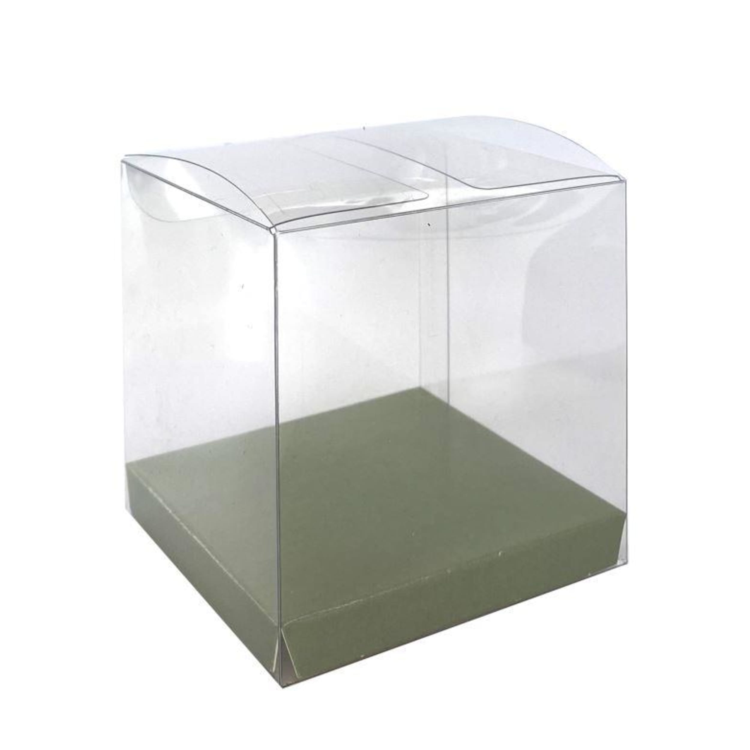 FiveStar Clear Favour Box Eucalyptus (10 Pack)