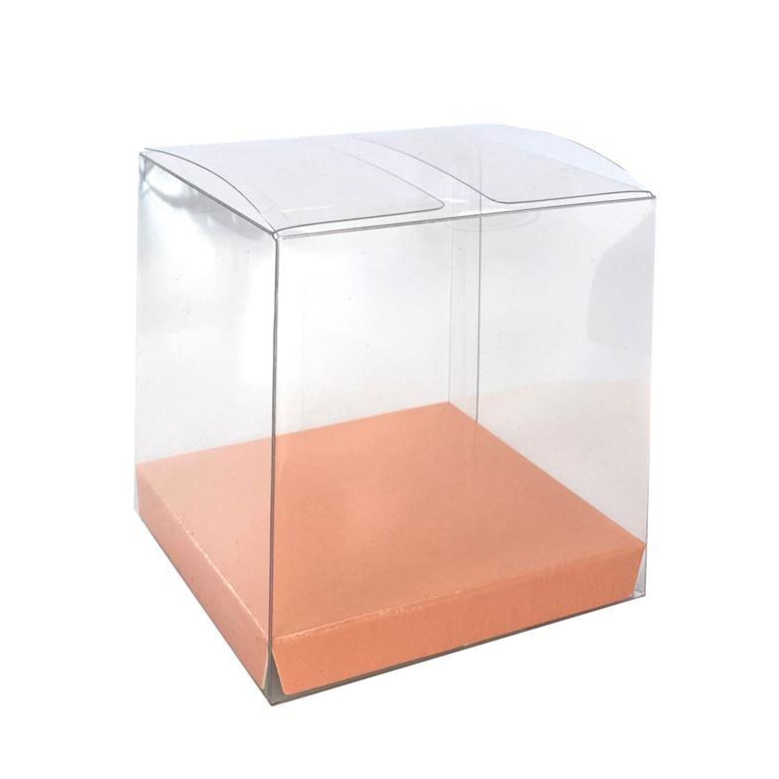 FiveStar Clear Favour Box Metallic Rose Gold (10 Pack)