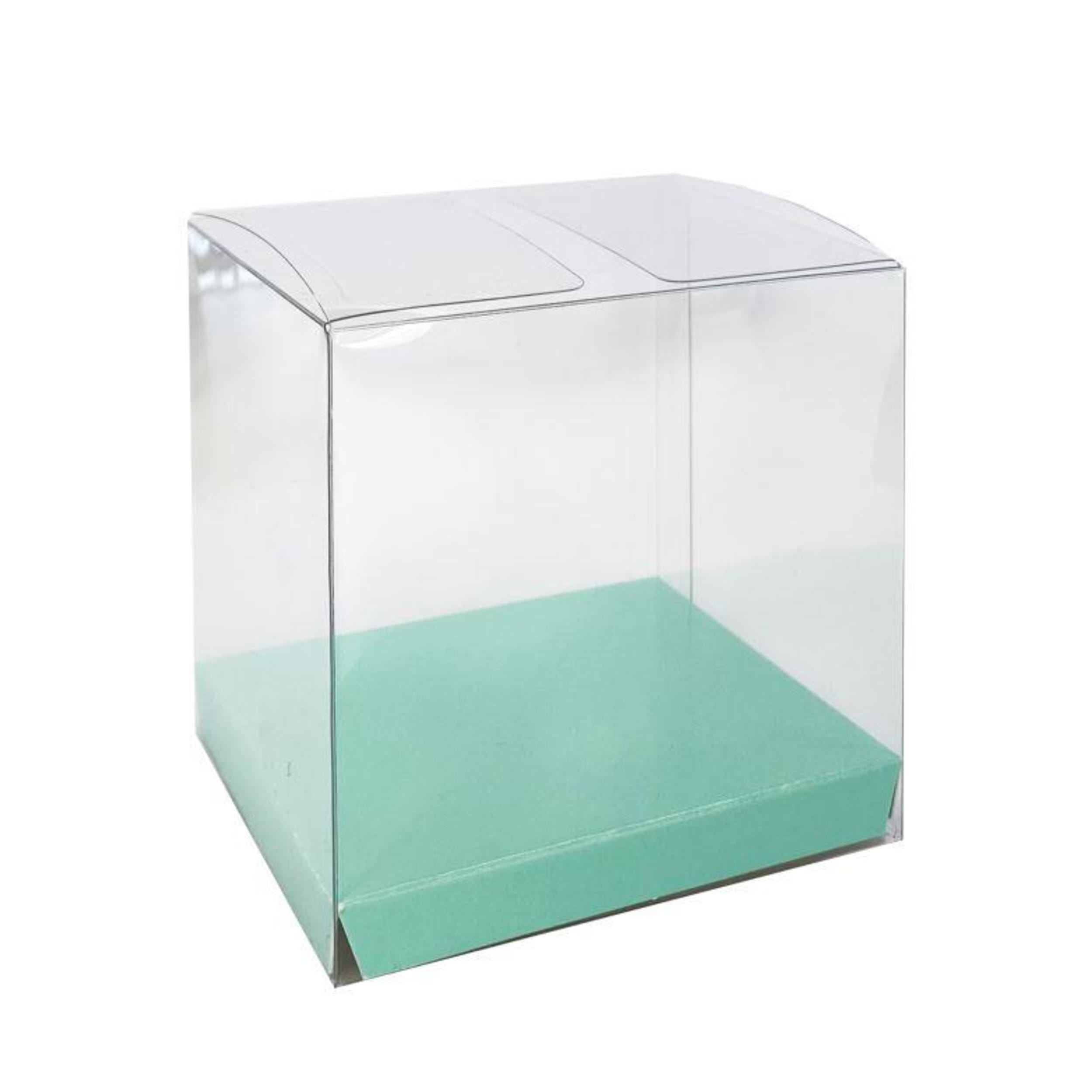 FiveStar Clear Favour Box Mint Green (10 Pack)