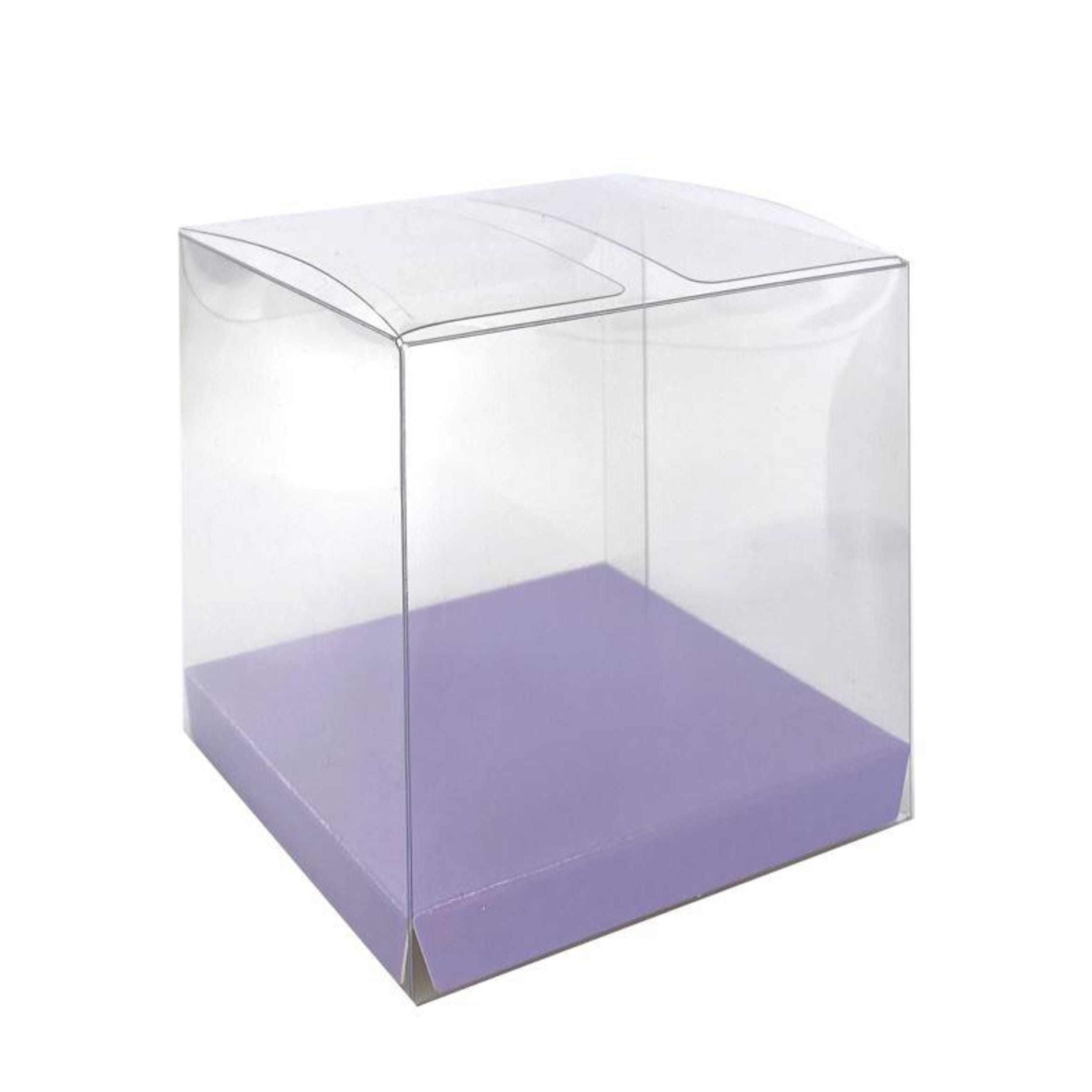FiveStar Clear Favour Box Pastel Lilac (10 Pack)