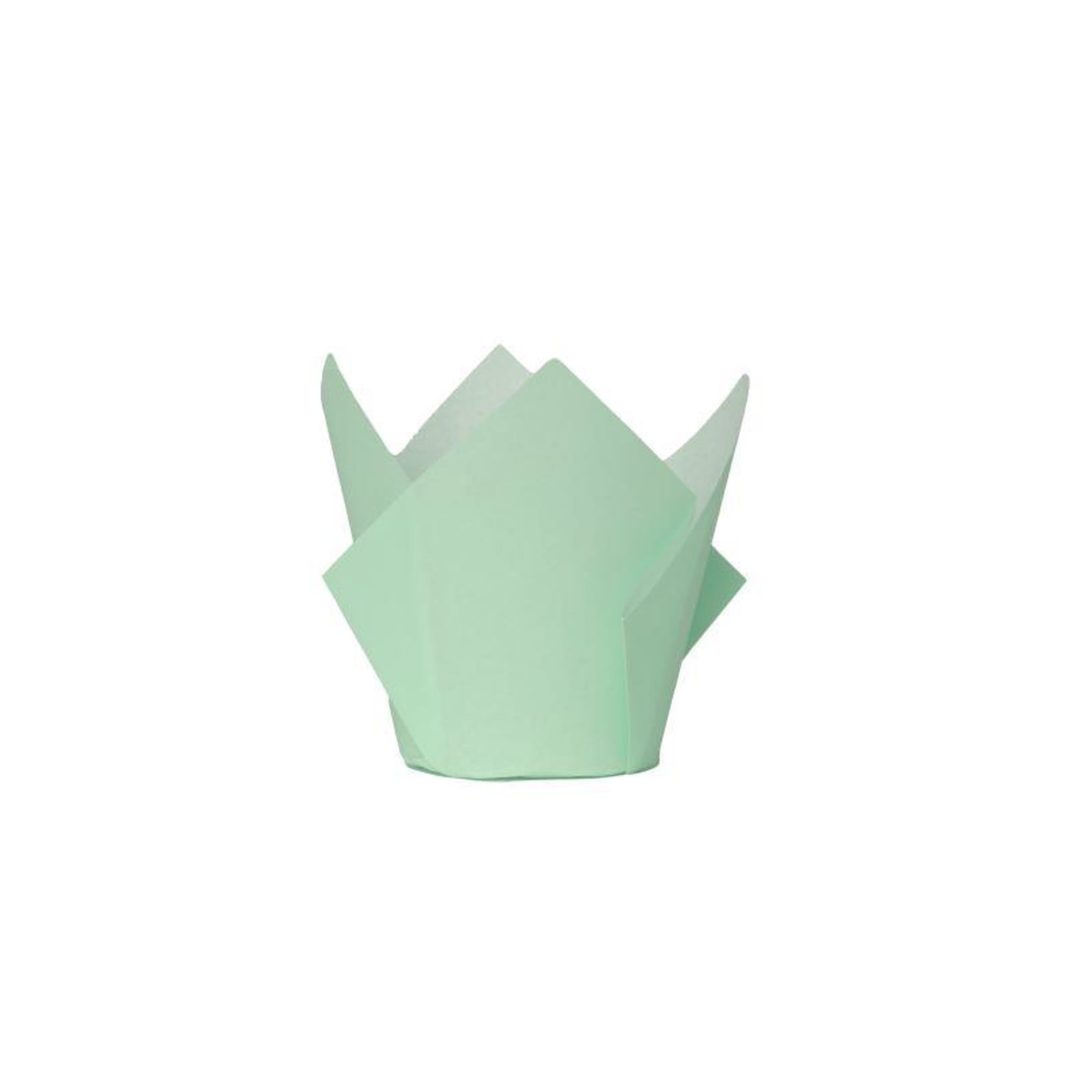 FiveStar Tulip Cupcake Case Mint Green (20 Pack)
