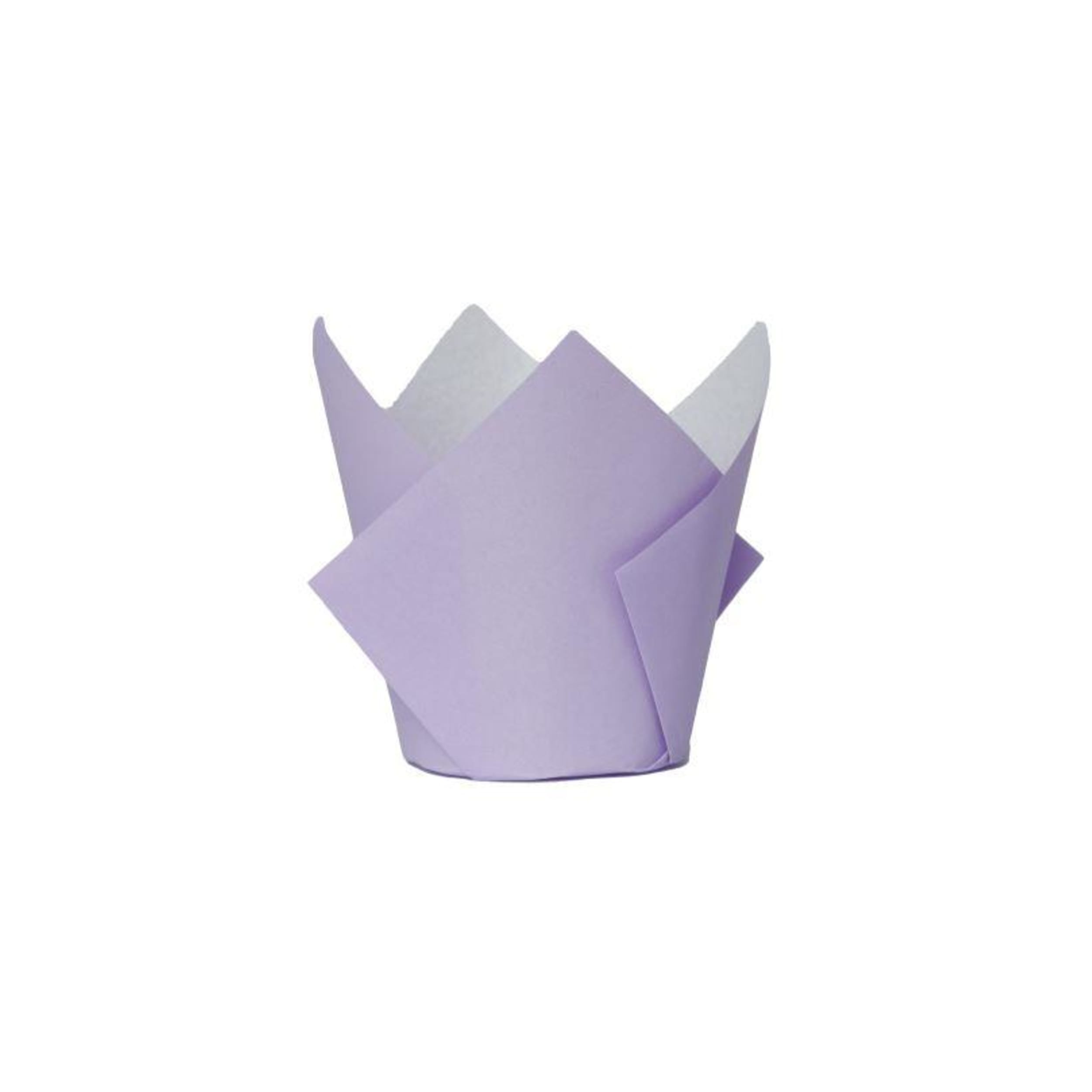 FiveStar Tulip Cupcake Case Pastel Lilac (20 Pack)