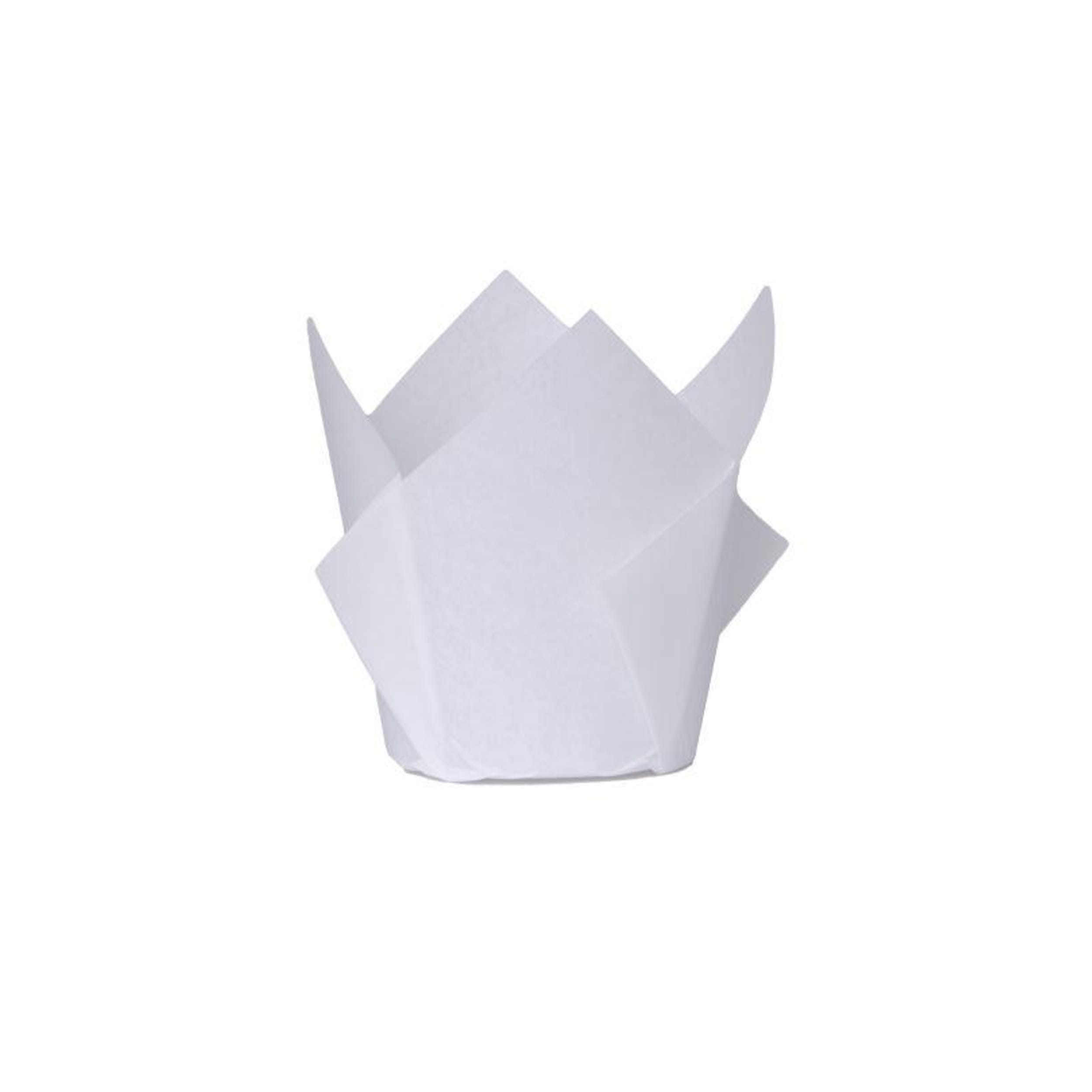 FiveStar Tulip Cupcake Case White (20 Pack)