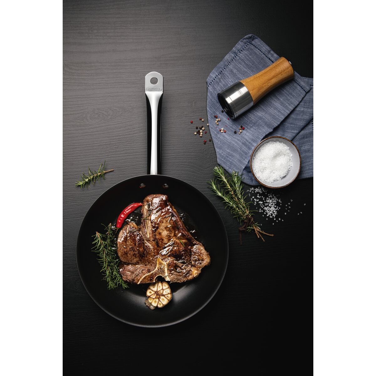 Tramontina Professional Non Stick Stainless Steel Frying Pan - 26cm - 2L