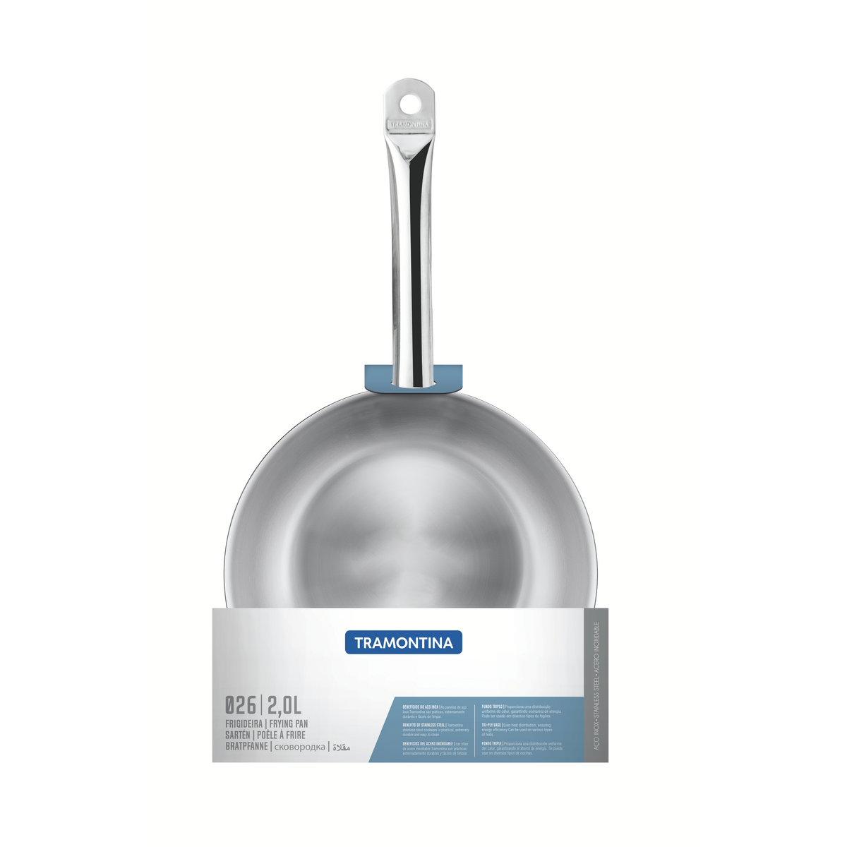 Tramontina Professional Frying Pan Tri-Ply Base 20 cm - 1.1 L