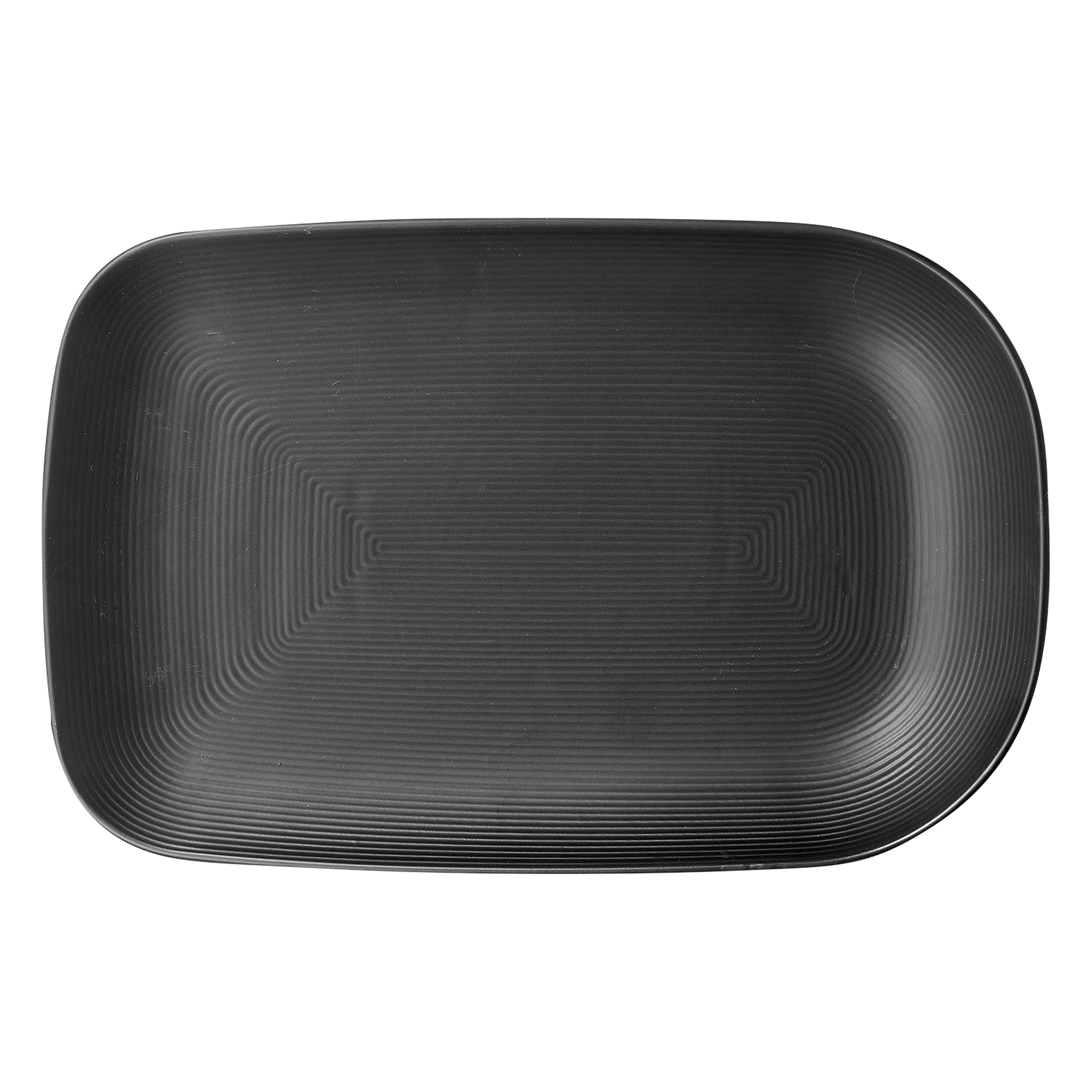 Ladelle Linear Texture Black Platter