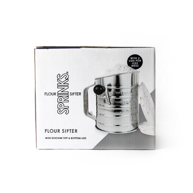 Sprinks Flour Sifter with 2 Silicone Lids