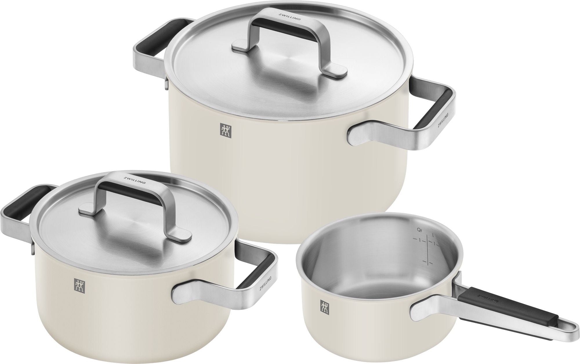 Zwilling Pure Ceramic Cookware 3/set Ivory