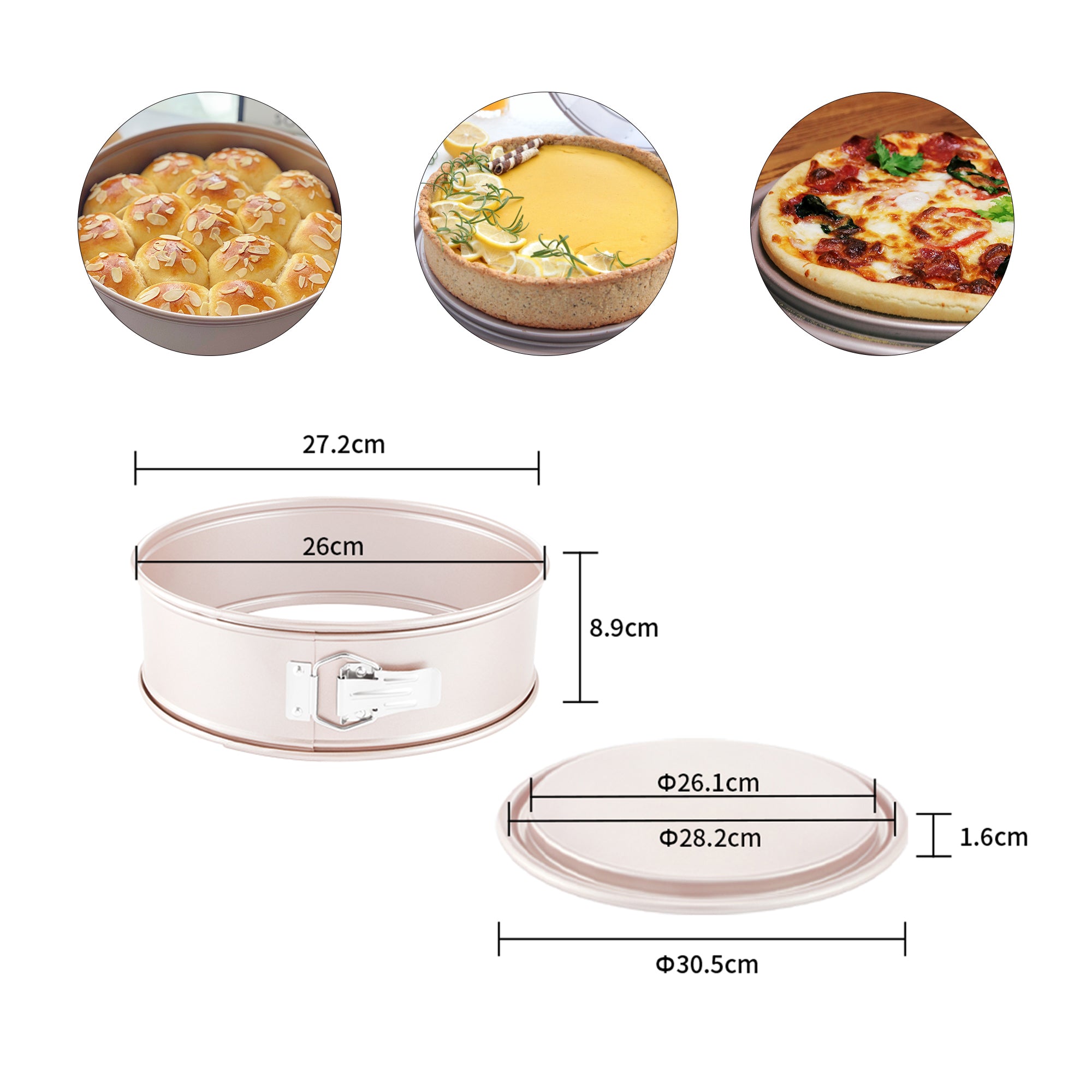 CHEFMADE Springform Cake Pan 27cm (WK10014)