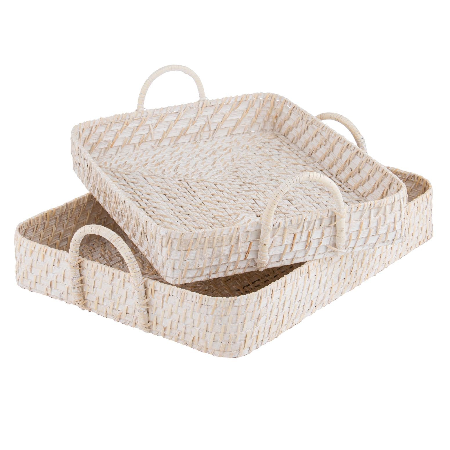 Ladelle Whitehaven Woven Set of 2 Tray